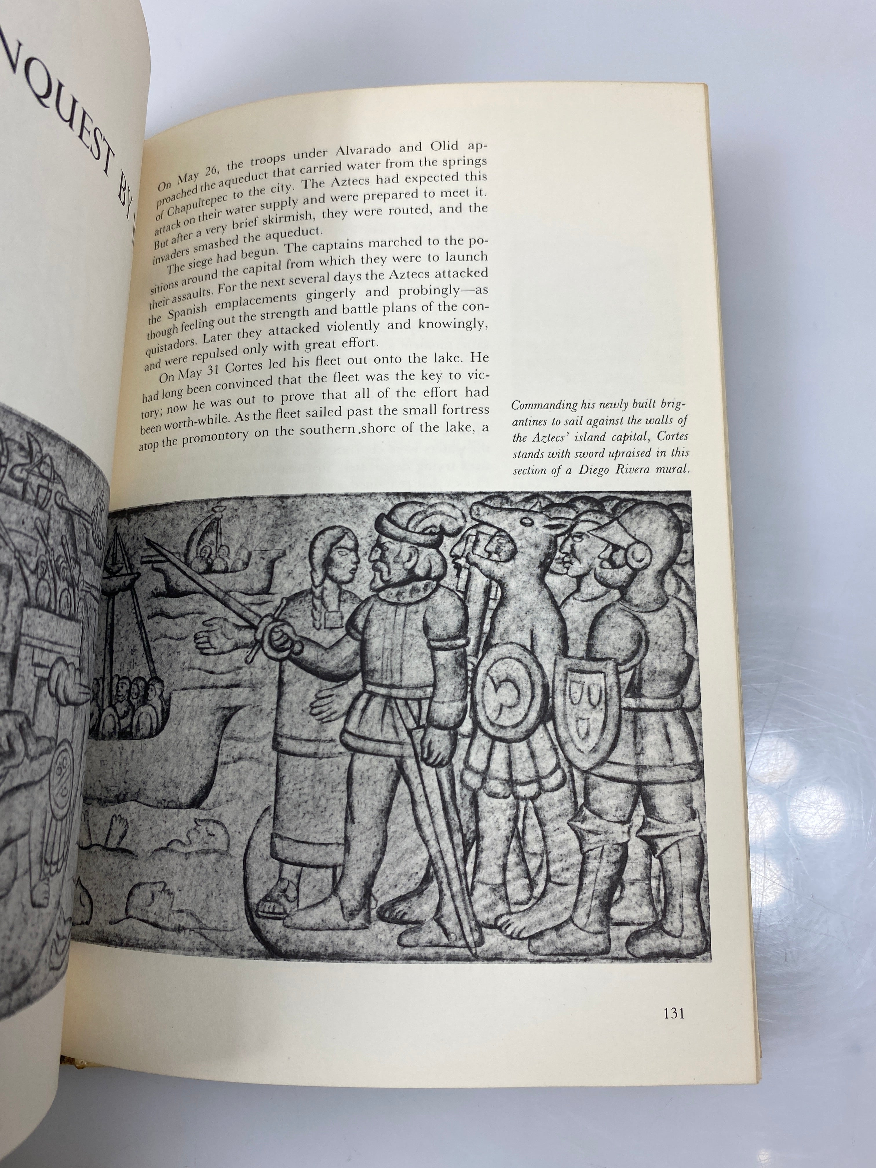 Cortes and the Aztec Conquest by Blacker Horizon Caravel Book 1965 HC