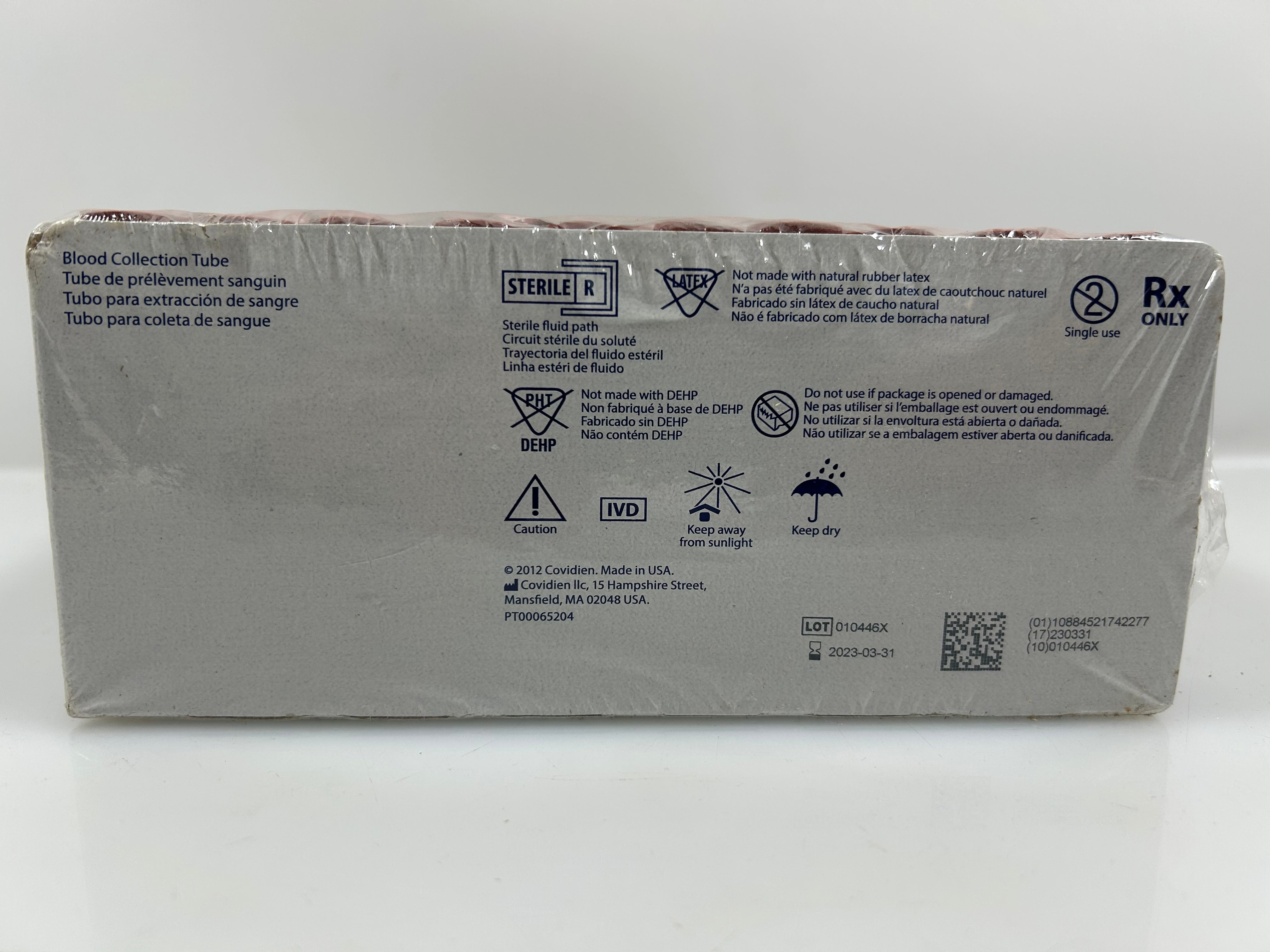 Covidien Monoject Blood collection Tubes 13mm x 75mm (100qty)
