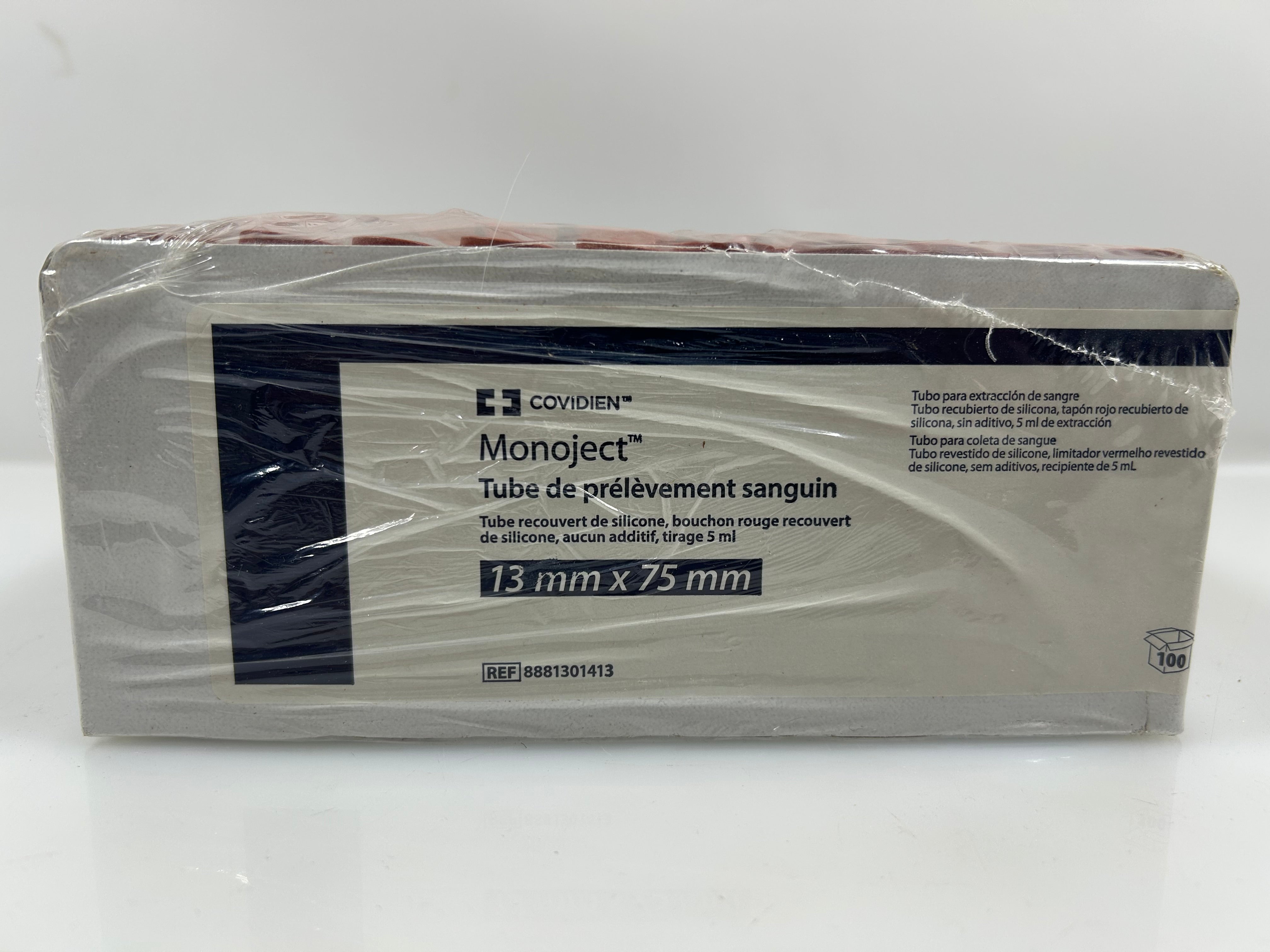 Covidien Monoject Blood collection Tubes 13mm x 75mm (100qty)
