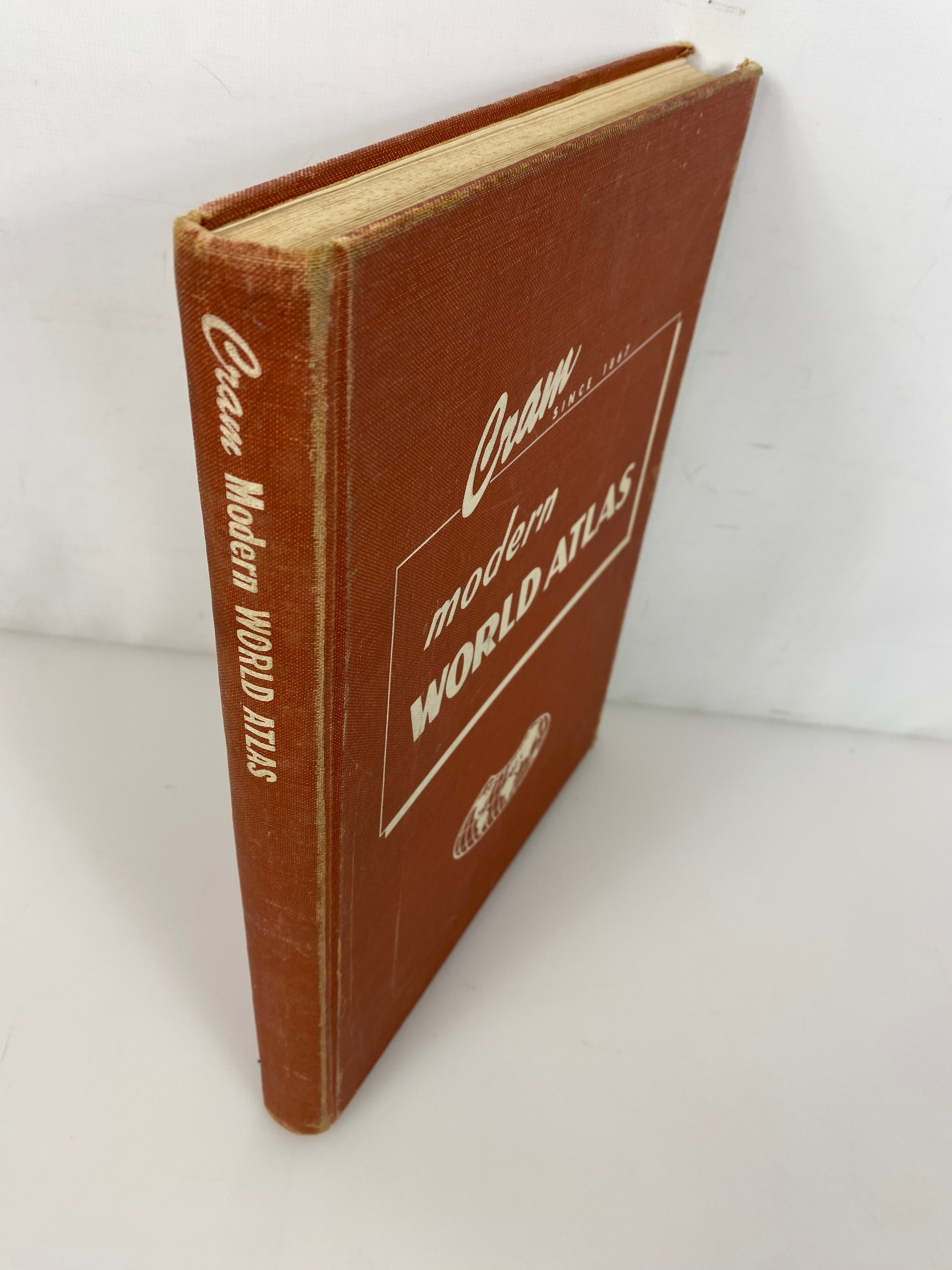 Cram Modern World Atlas 1962 vintage HC