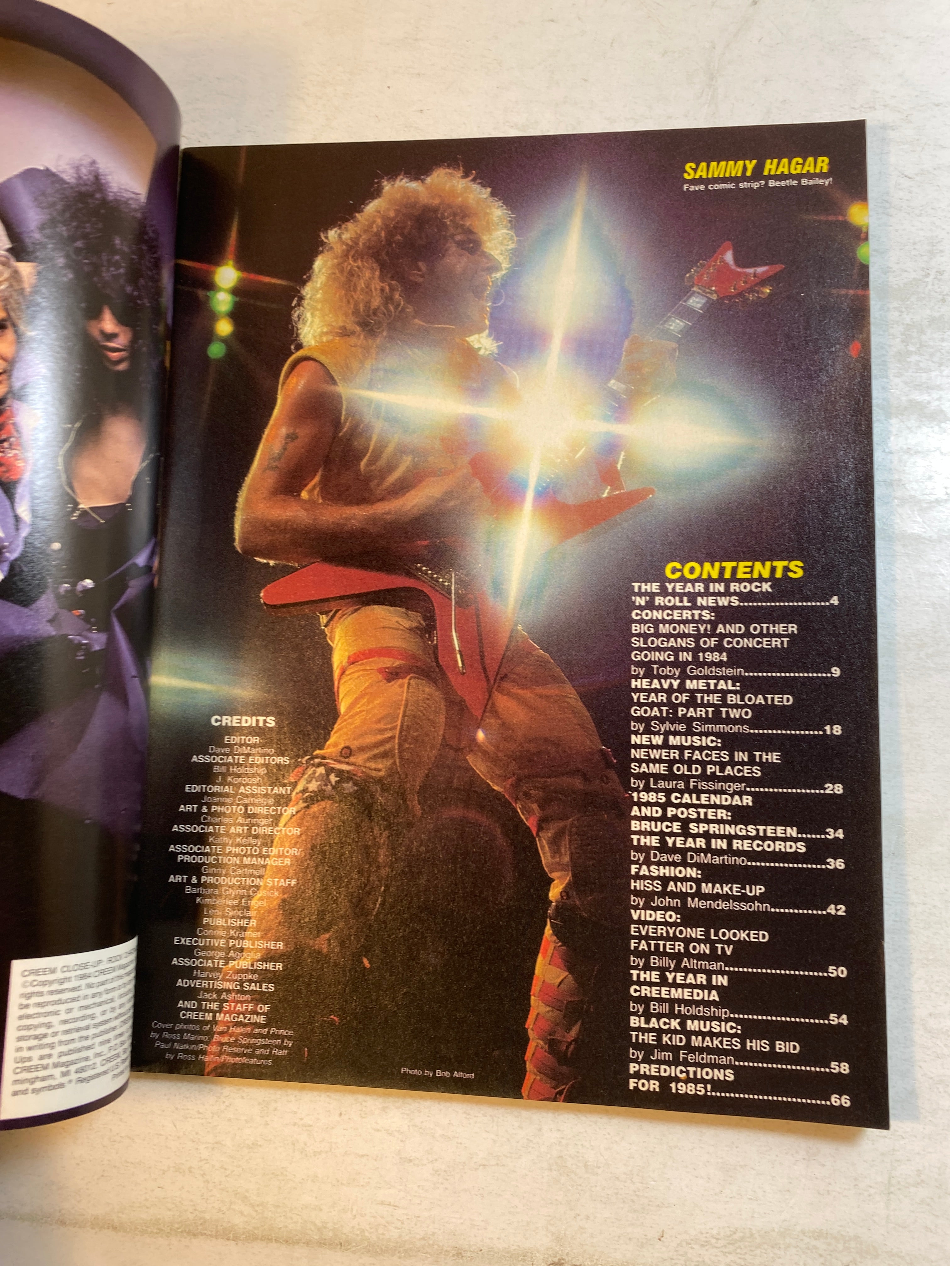 Creem Close Up February 1985 Prince Ratt Springsteen Van Halen