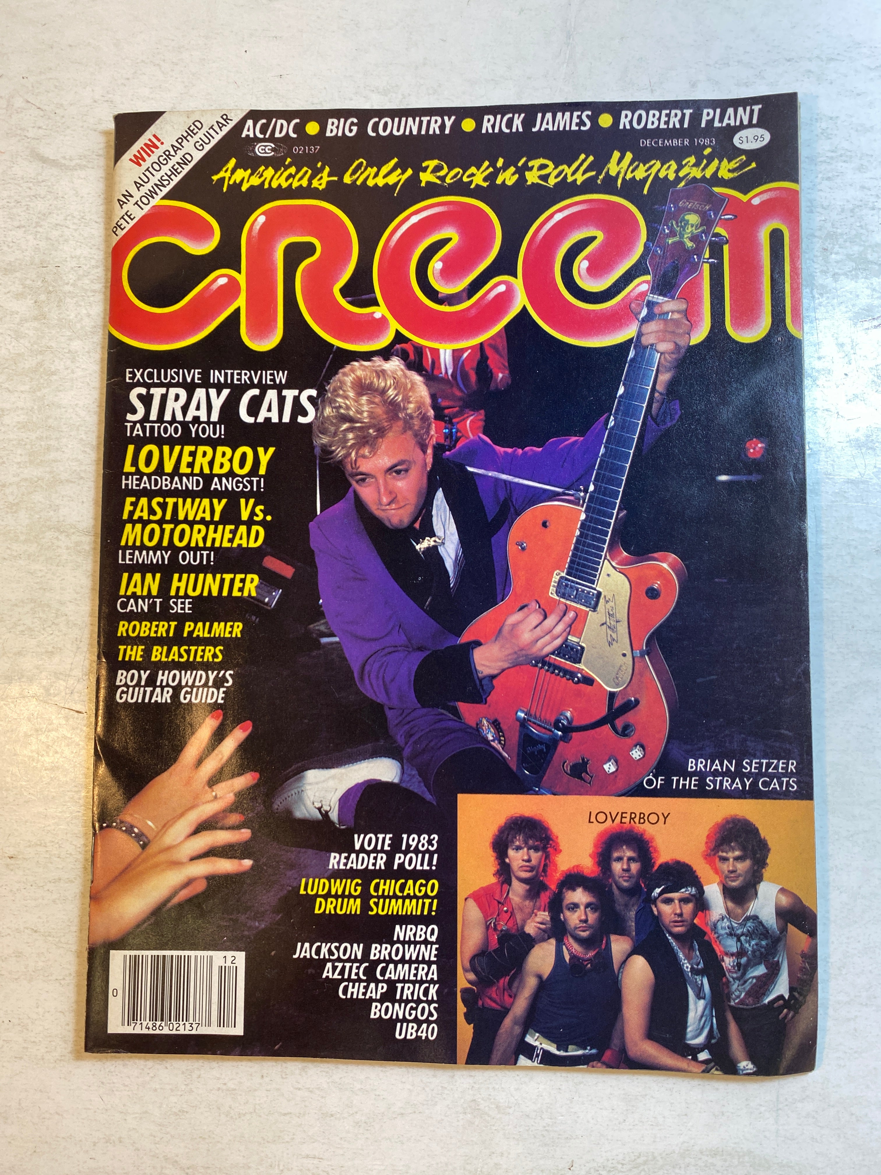 Creem Magazine December 1983 Stray Cats