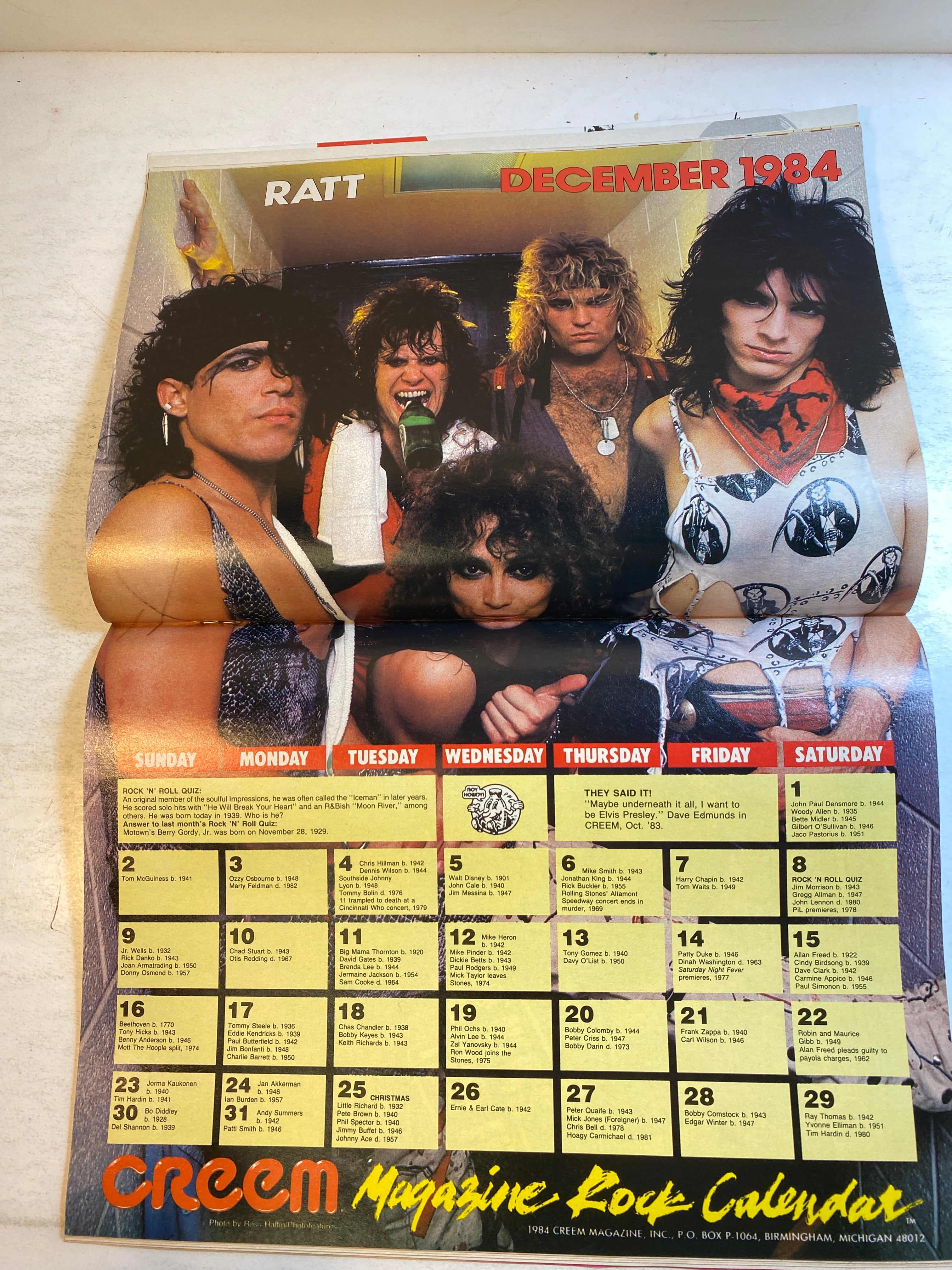 Creem Magazine December 1984 Billy Squier