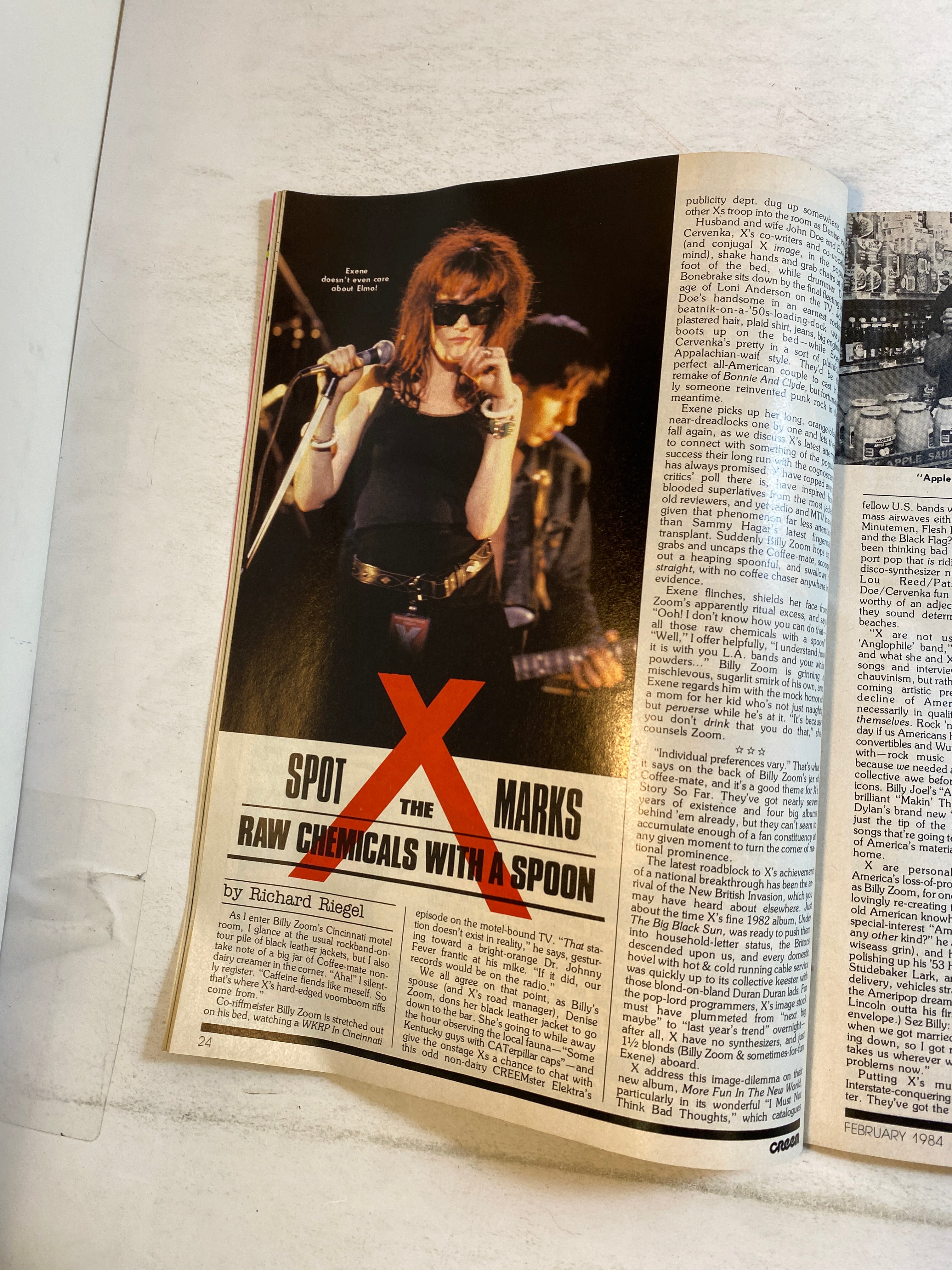 Creem Magazine February 1984 Mick Jagger