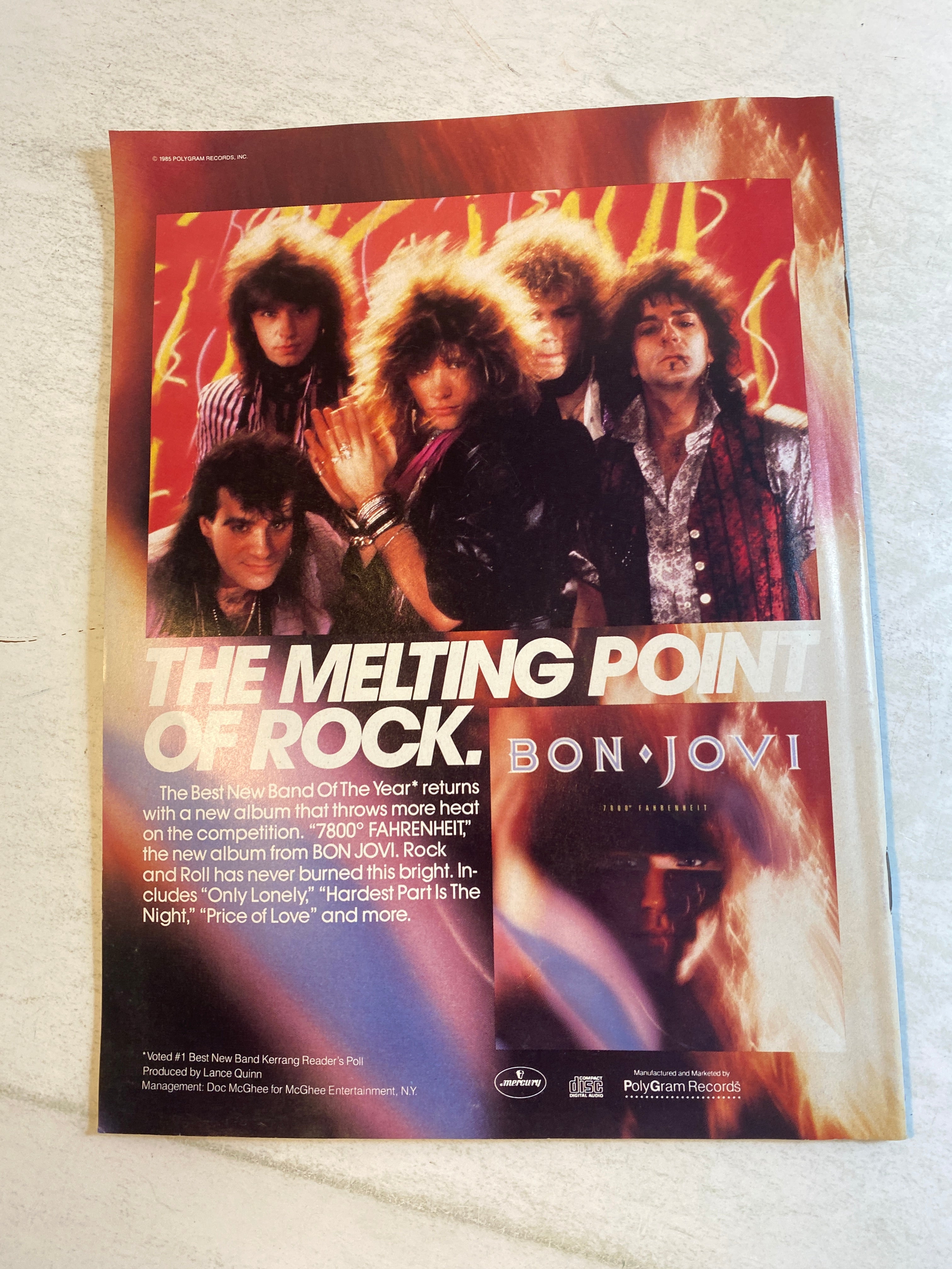 Creem Magazine June 1985 Bangles