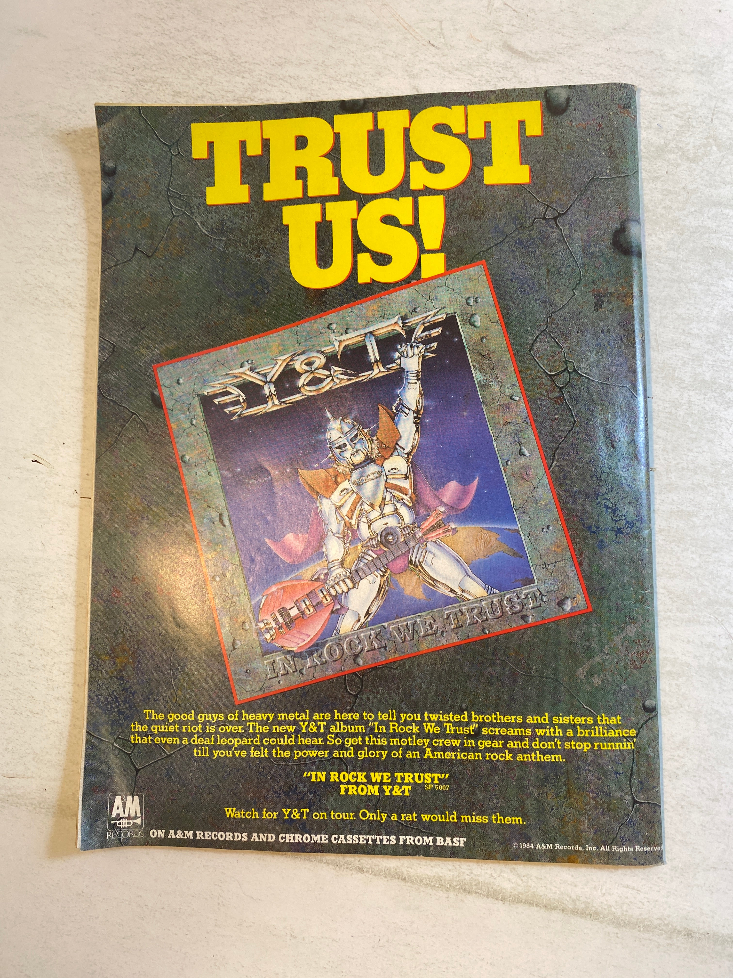 Creem Magazine October 1984 Michael Jackson David Lee Roth