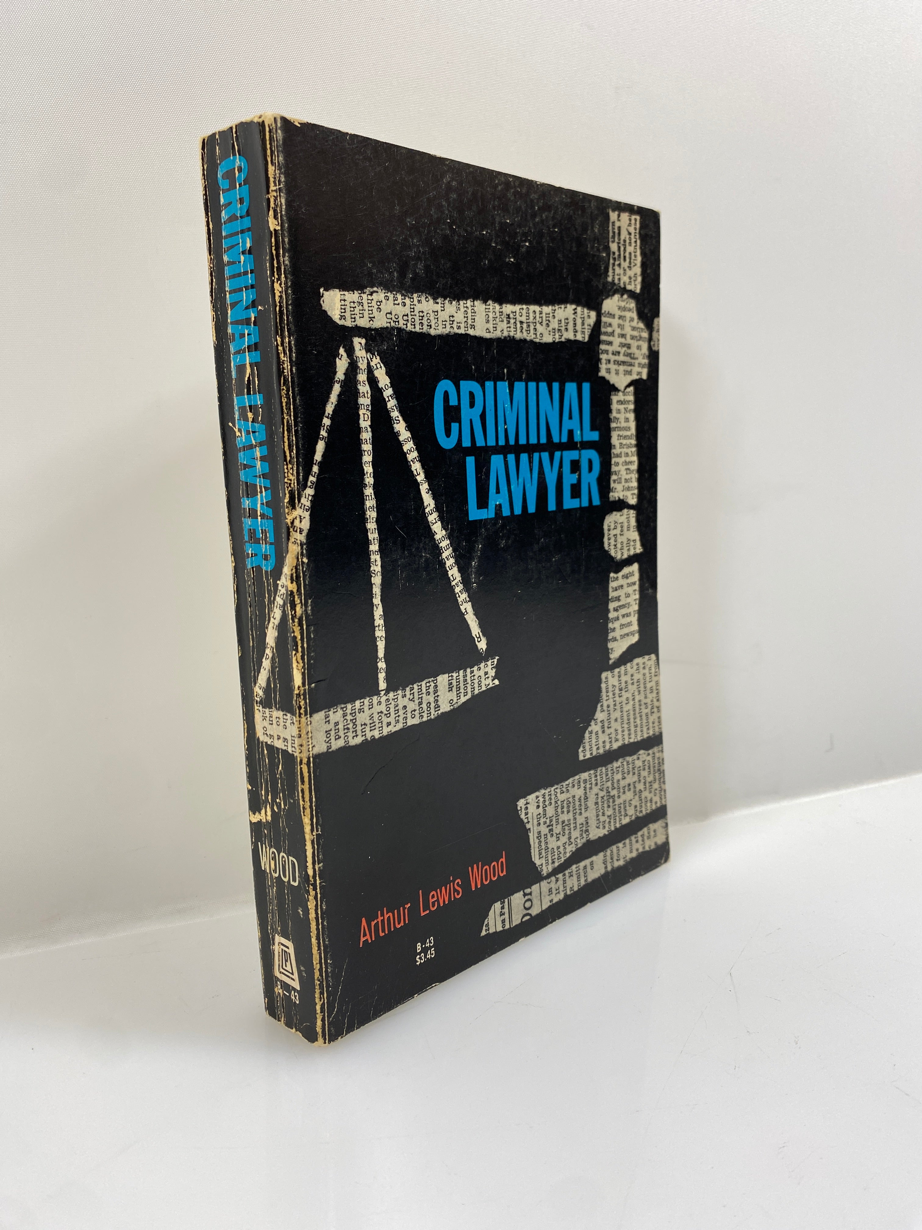 Criminal Lawyer by Arthur Lewis Wood 1967 Rare Vintage SC