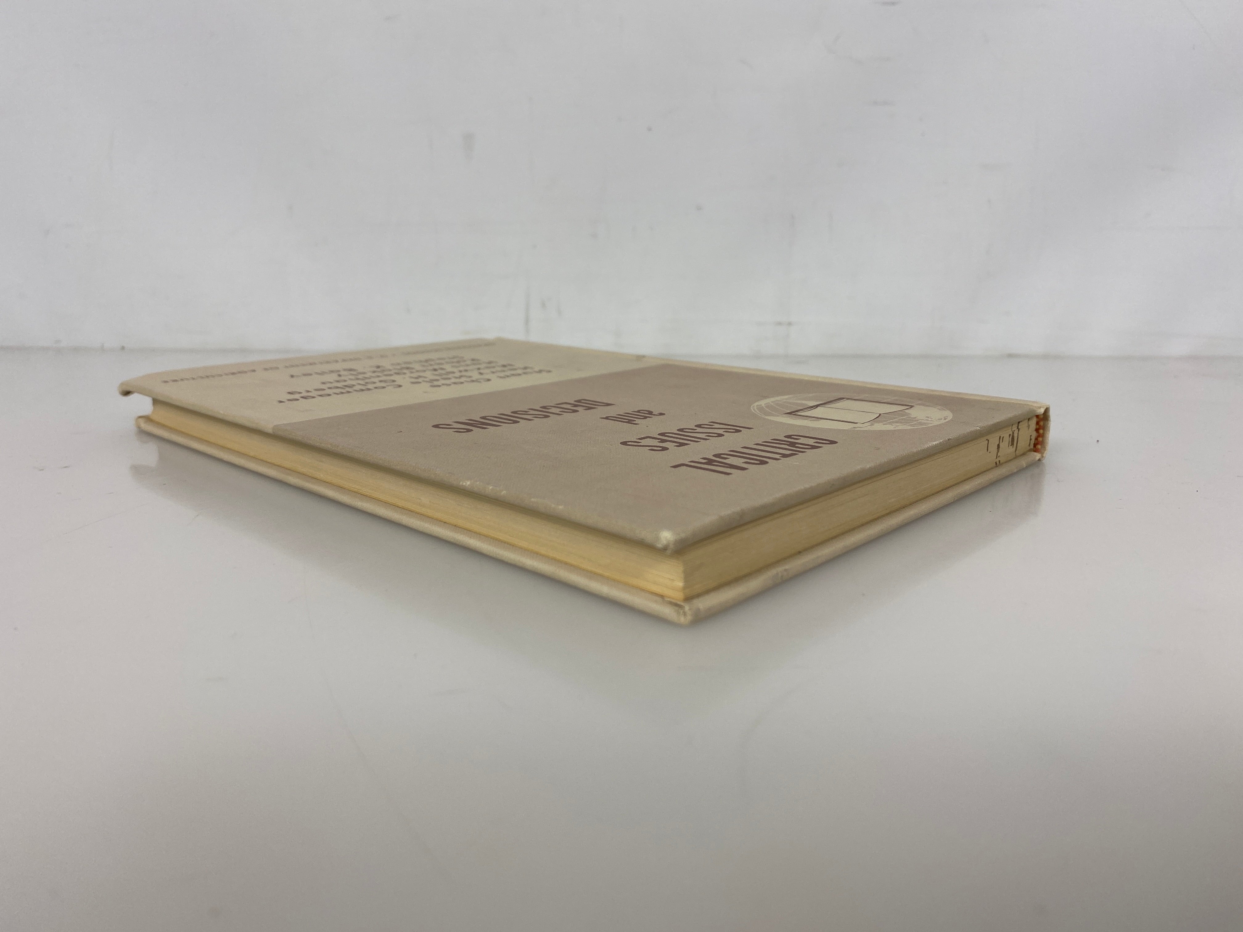 Critical Issues and Decisions USDA Graduate School 1962 Rare Ex-Library HC
