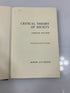 Critical Theory of Society by Wellmer Ex-library 1971 HC