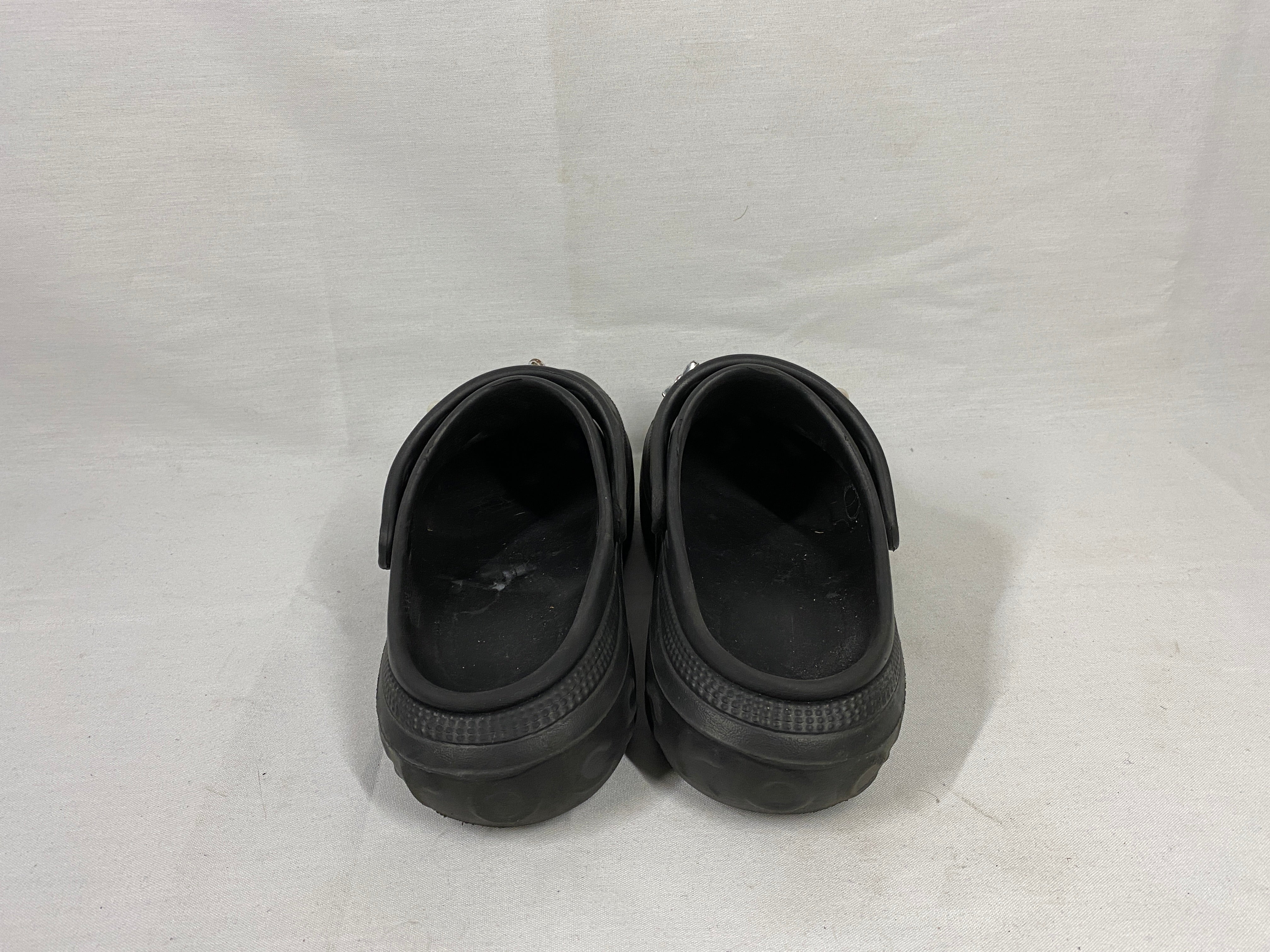 Crocs Black Bella Clog with Jibbitz Charms Women's Size 7.5/8