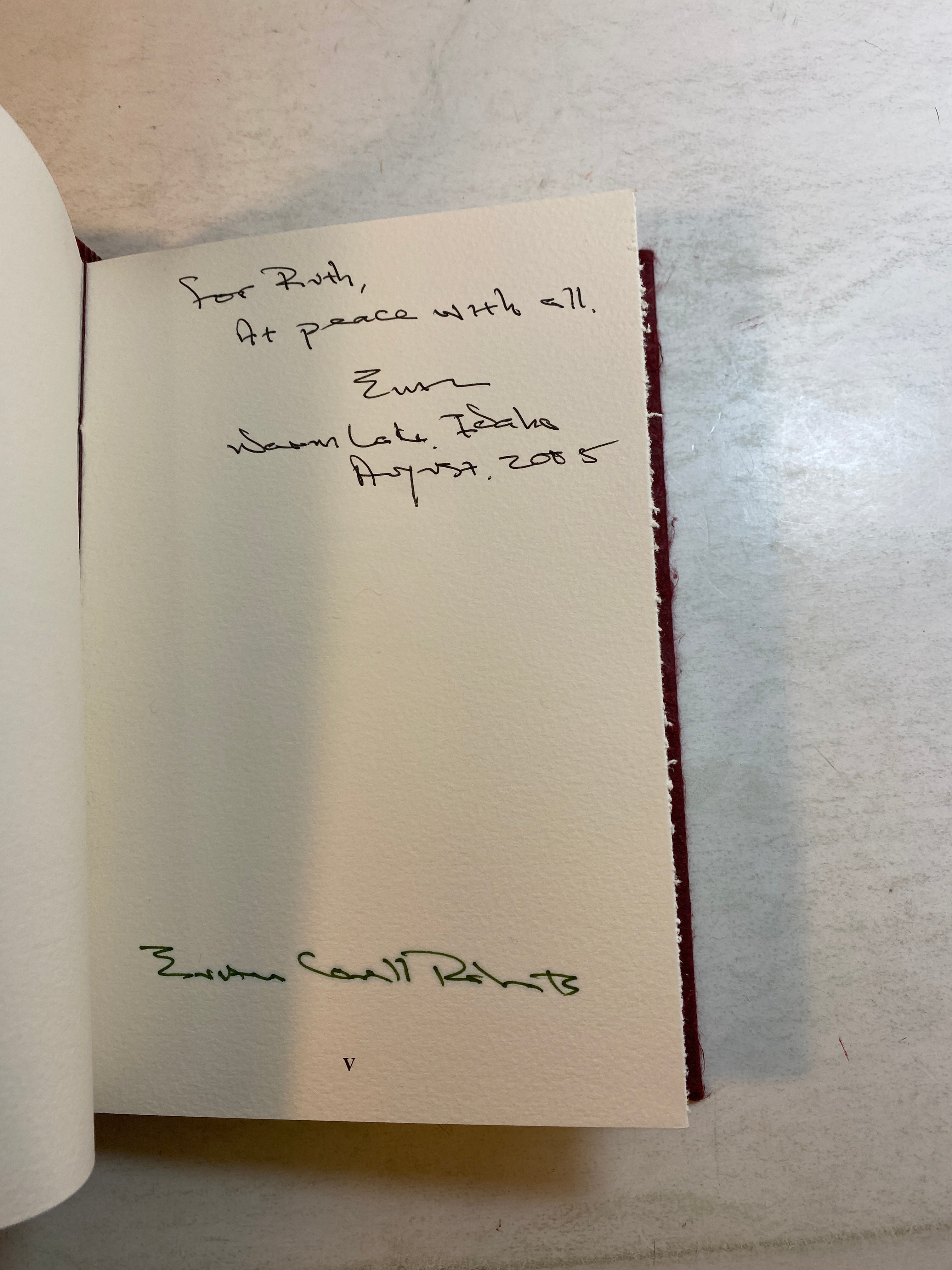 Crossing the Bridge Evan Covell Roberts Poetry *Signed/Numbered* 2002