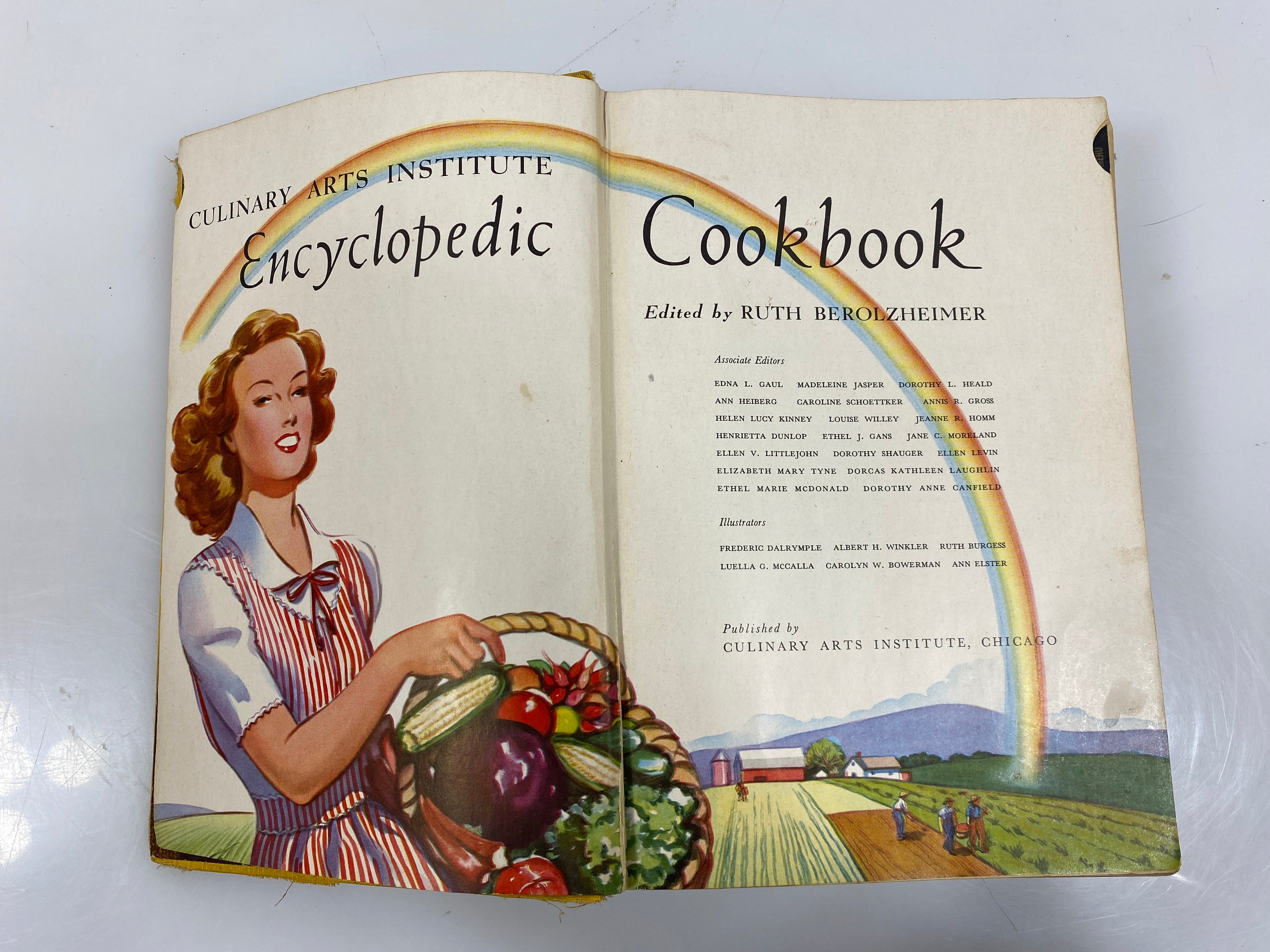 Culinary Arts Institute Encyclopedic Cookbook Berolzheimer CAI 1948 HC