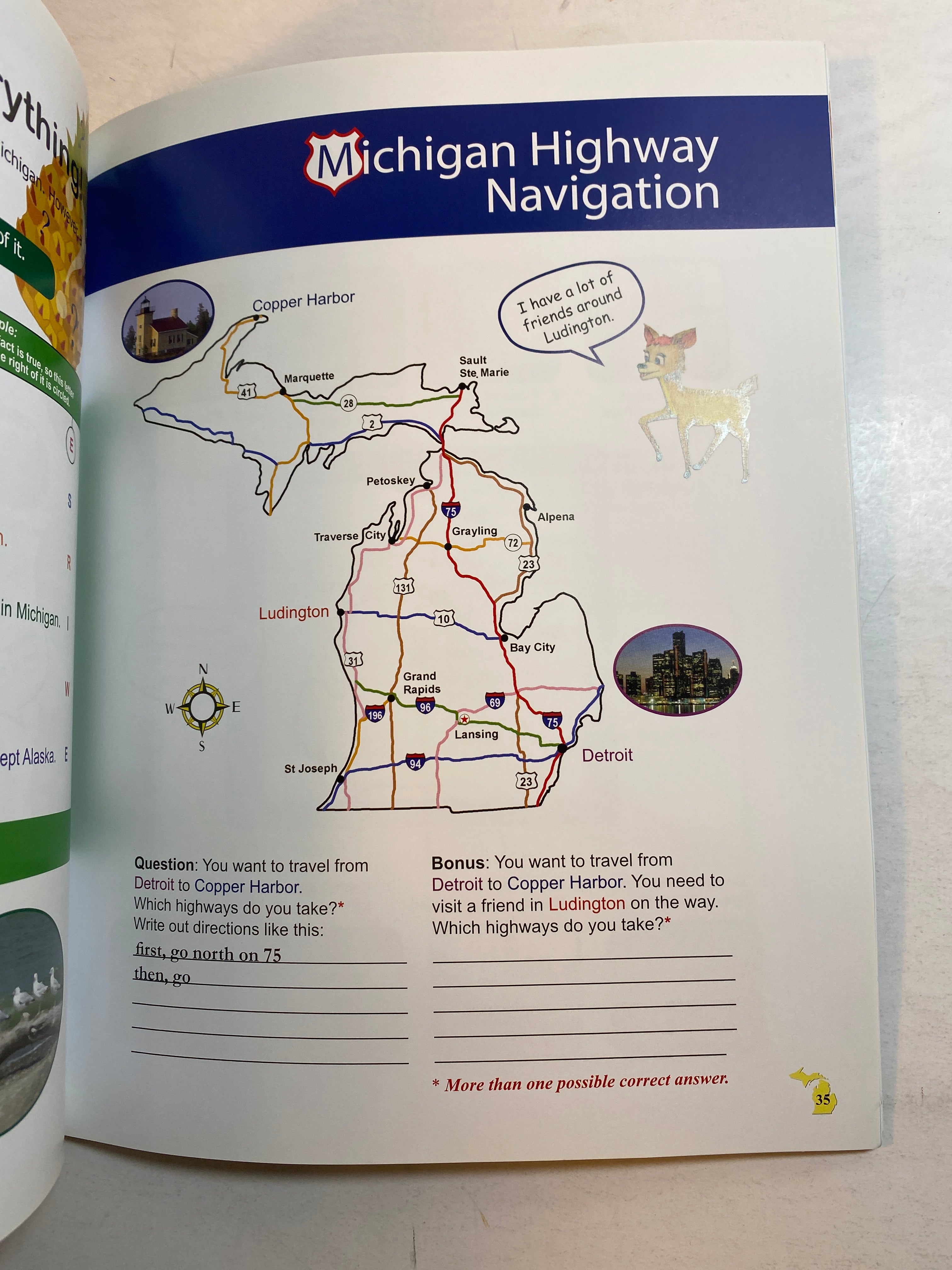 Curious Kids Michigan Activity Guide 2005 *Signed*