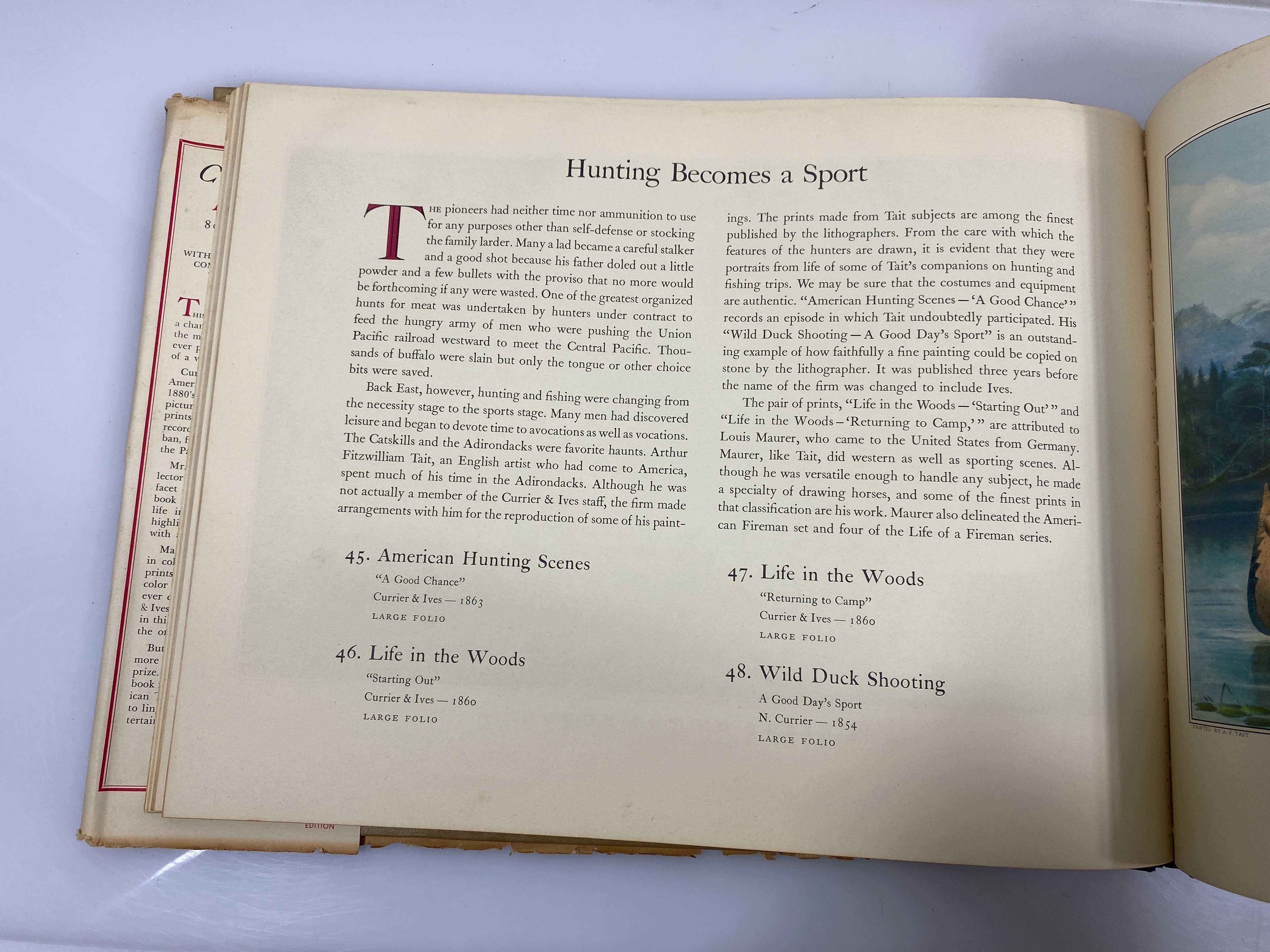 Currier and Ives' America Simkin Crown Publishers 1952 HCDJ