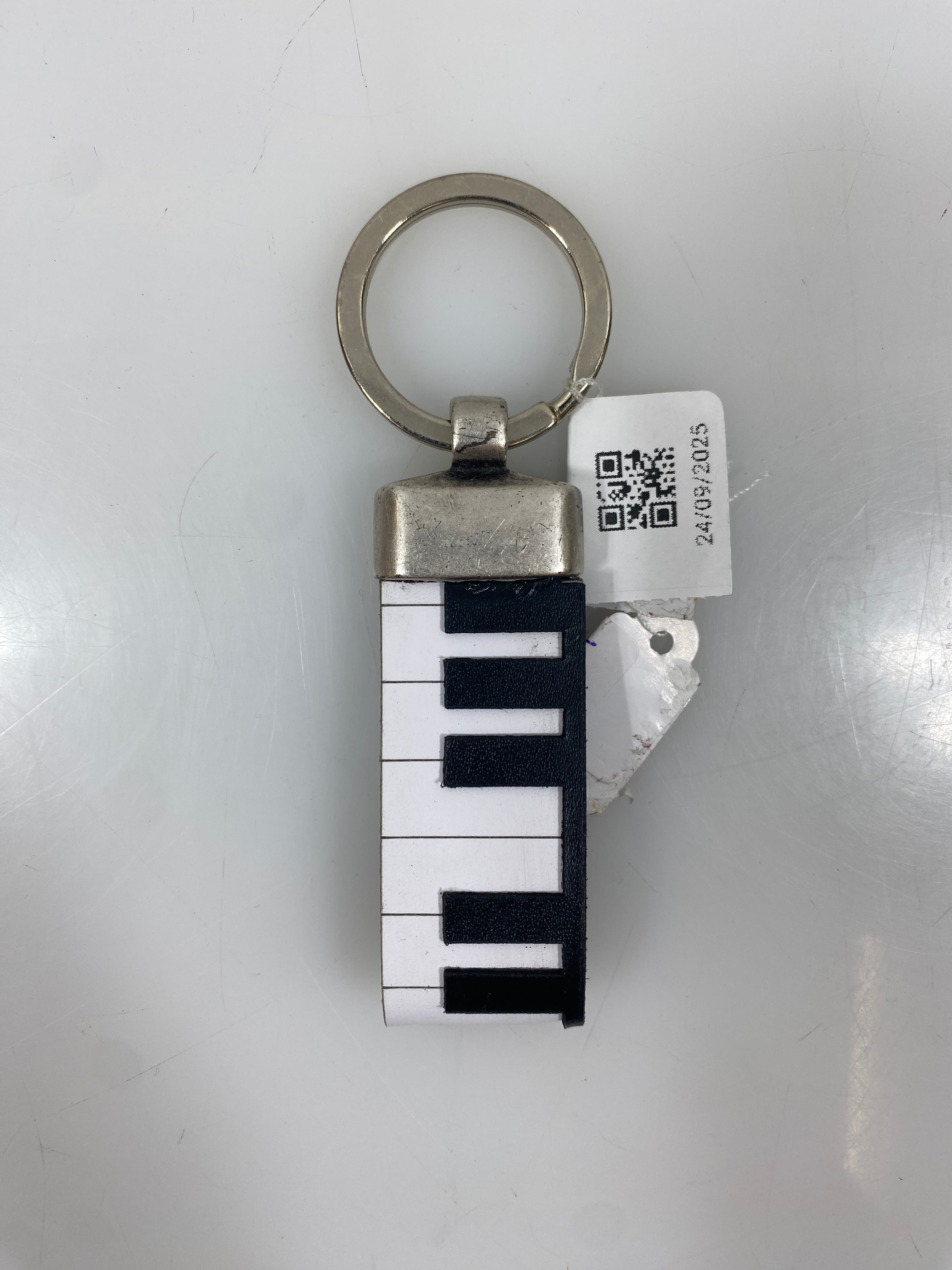 Dallaiti Italia Silver Piano Keys Keychain