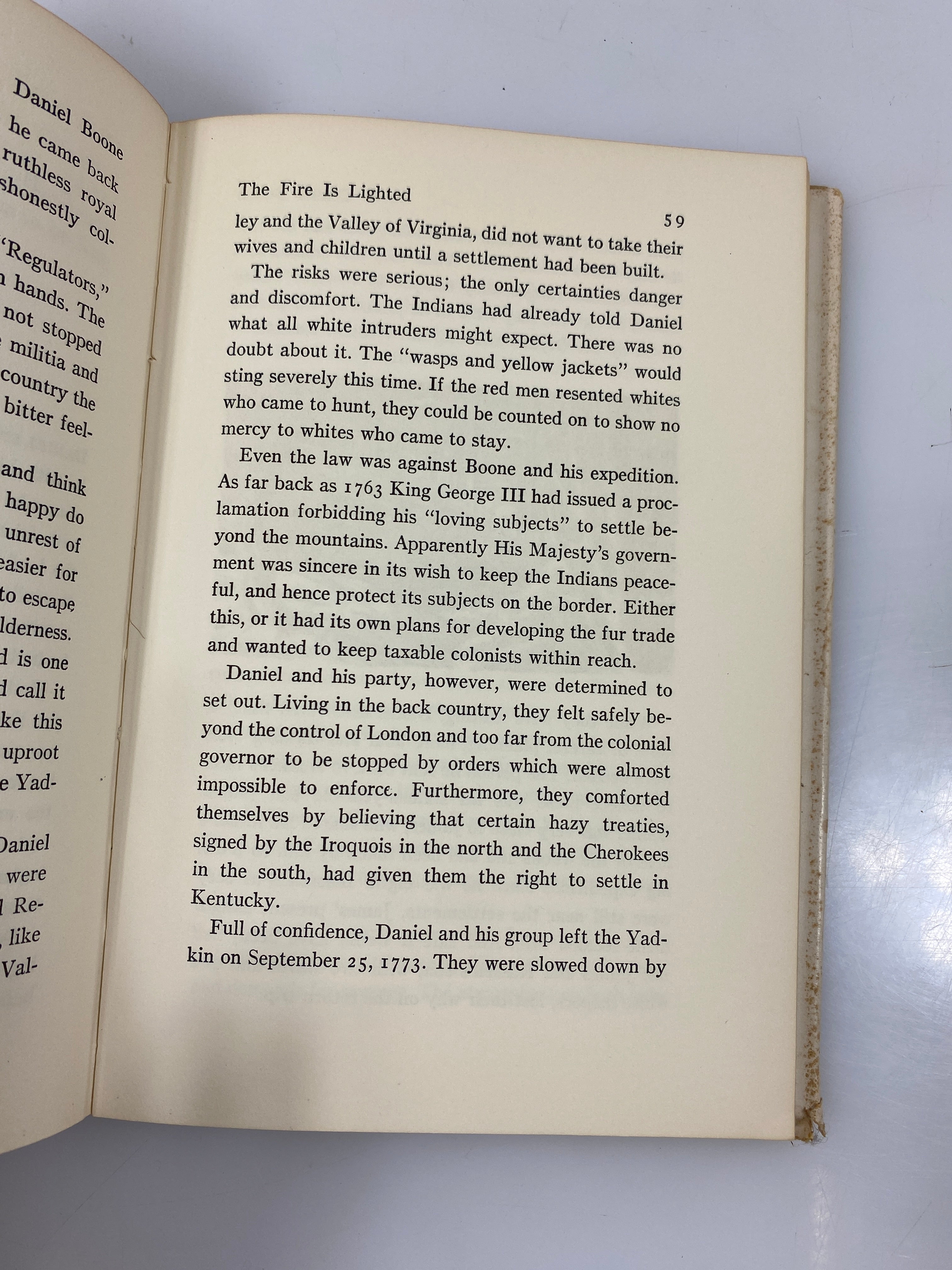 Daniel Boone by Brown Random House 1952 HCDJ