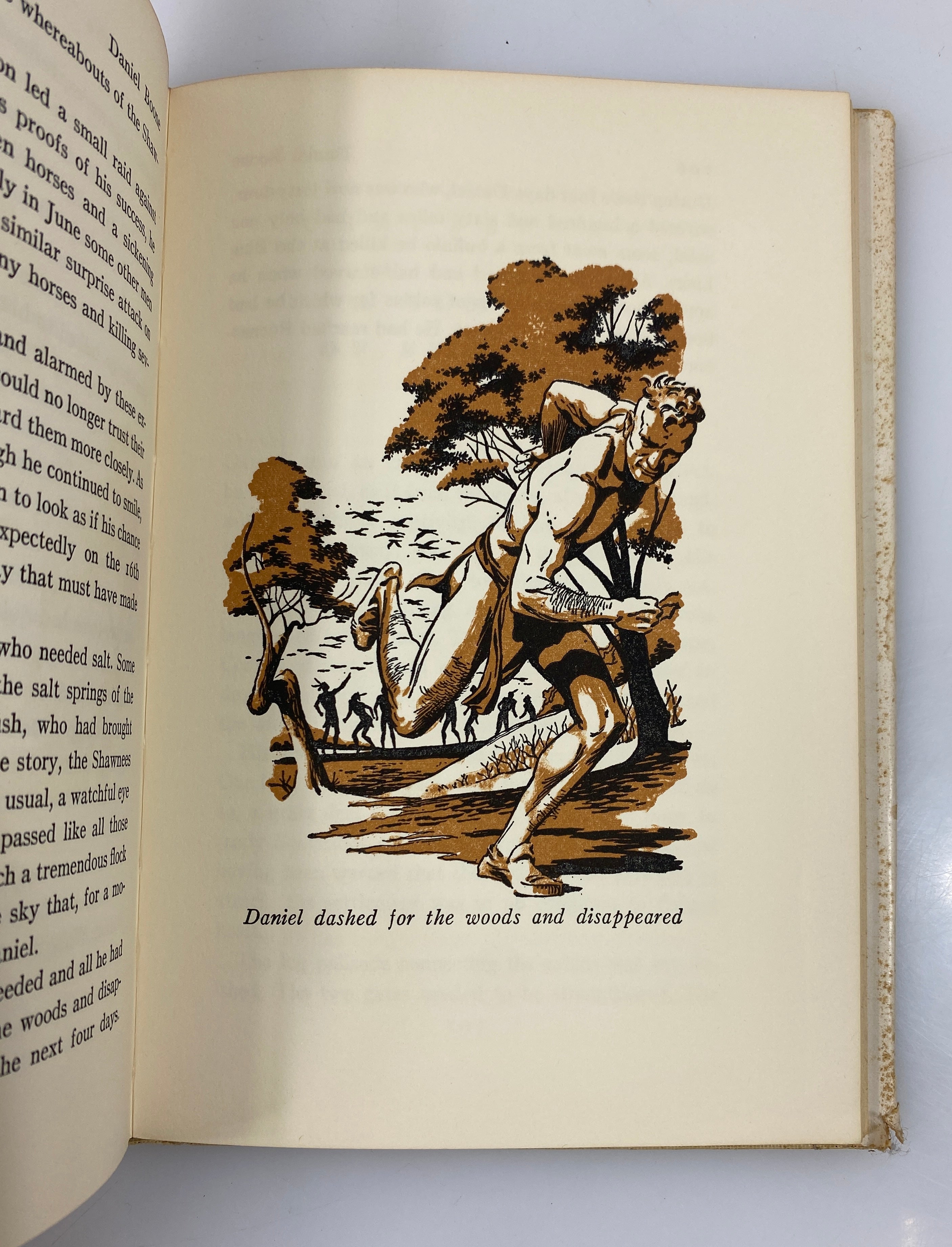 Daniel Boone by Brown Random House 1952 HCDJ