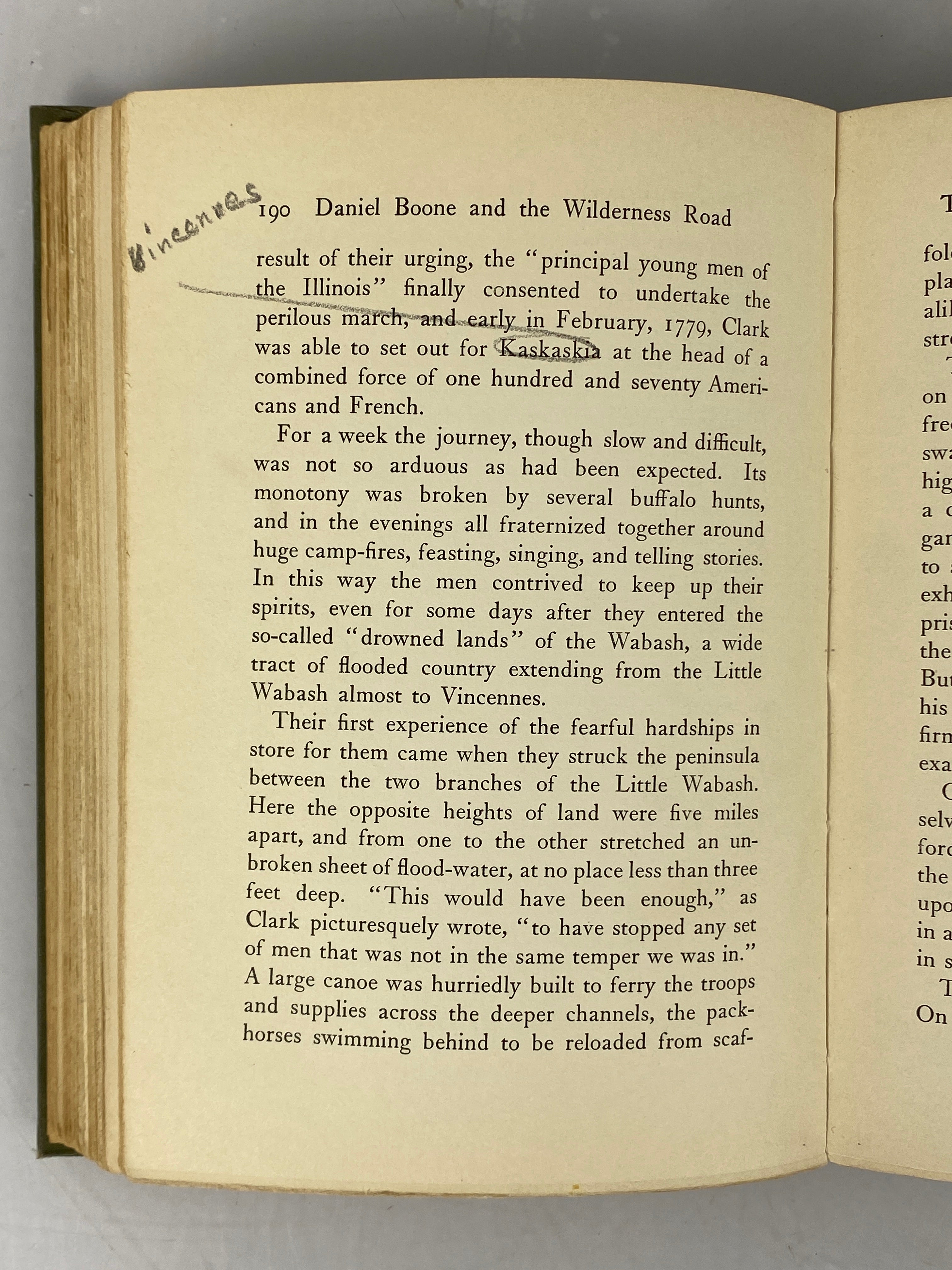 Daniel Boone & The Wilderness Road by H. Addington Bruce 1910 1st Edition HC