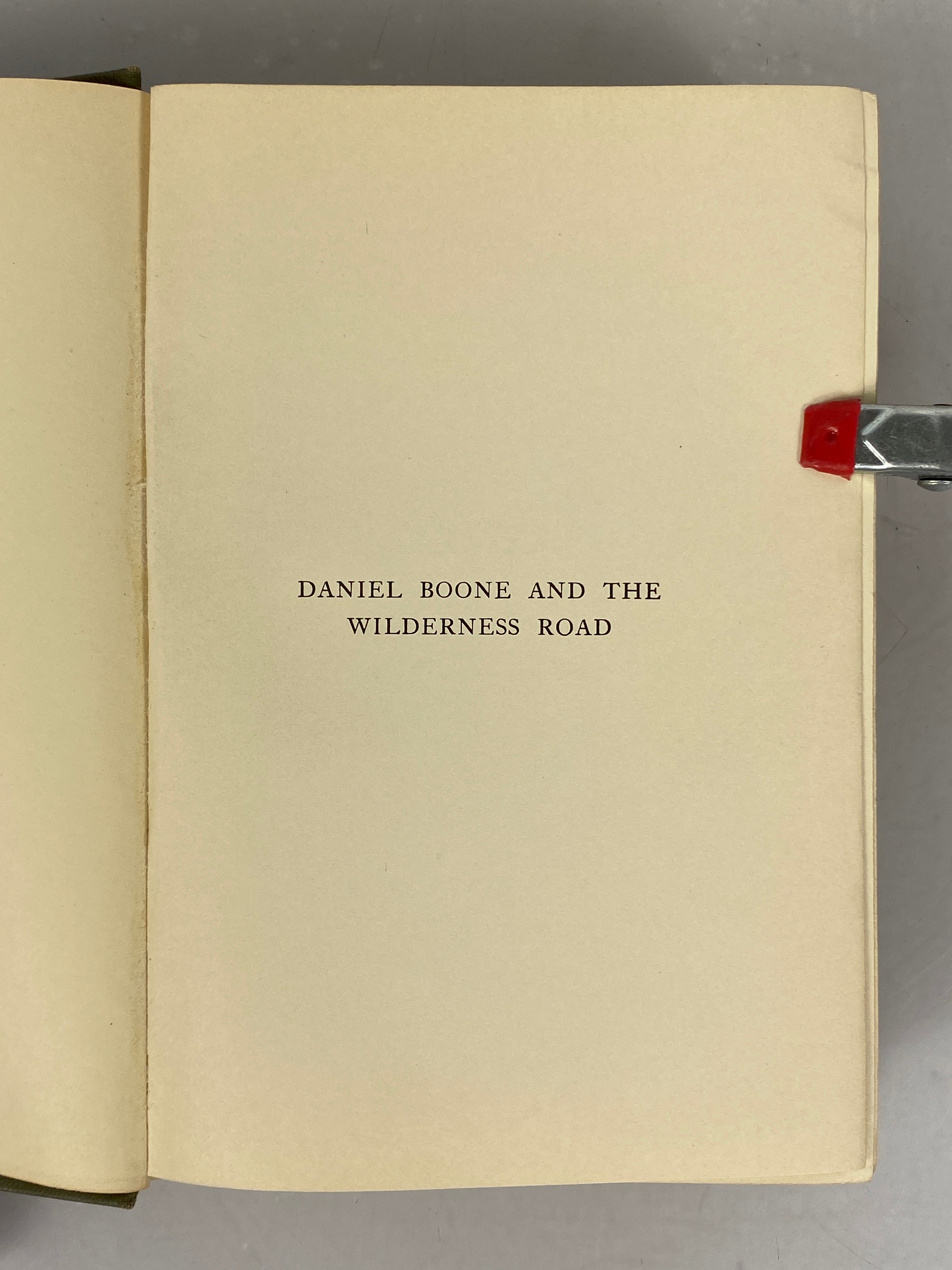 Daniel Boone & The Wilderness Road by H. Addington Bruce 1910 1st Edition HC