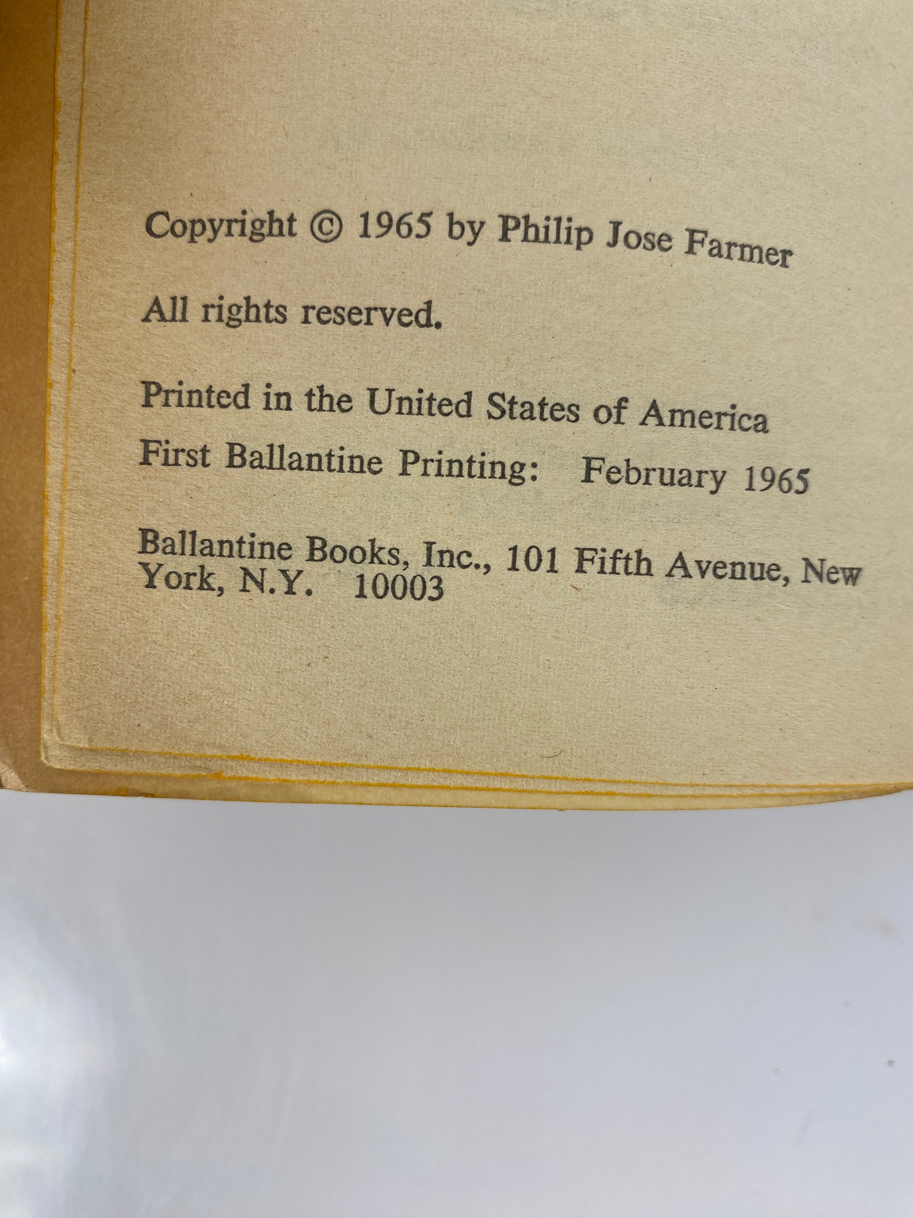 Dare Philip Jose Farmer Vintage Paperback SC 1965