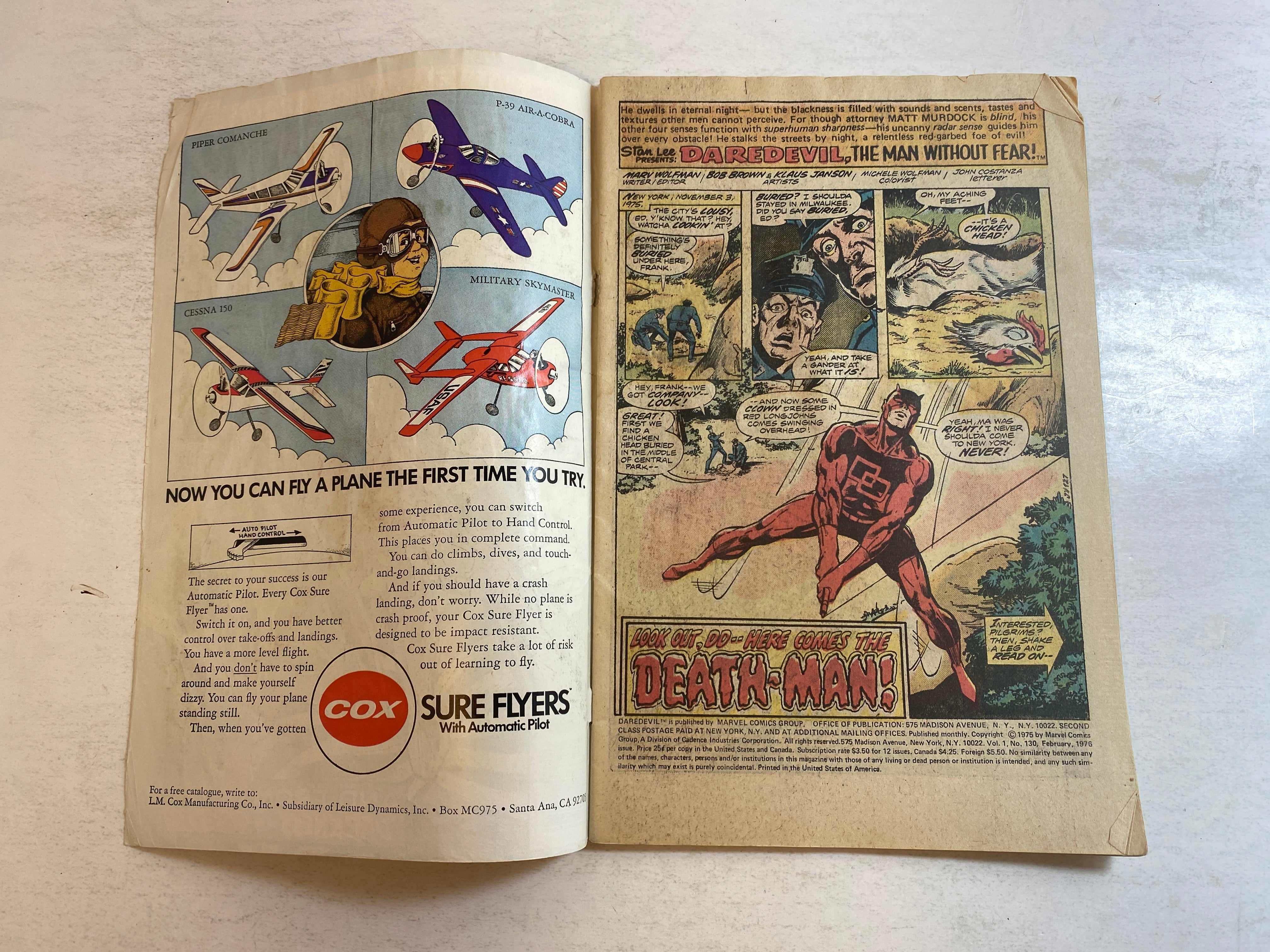 Daredevil #130 Marvel Comic 1976