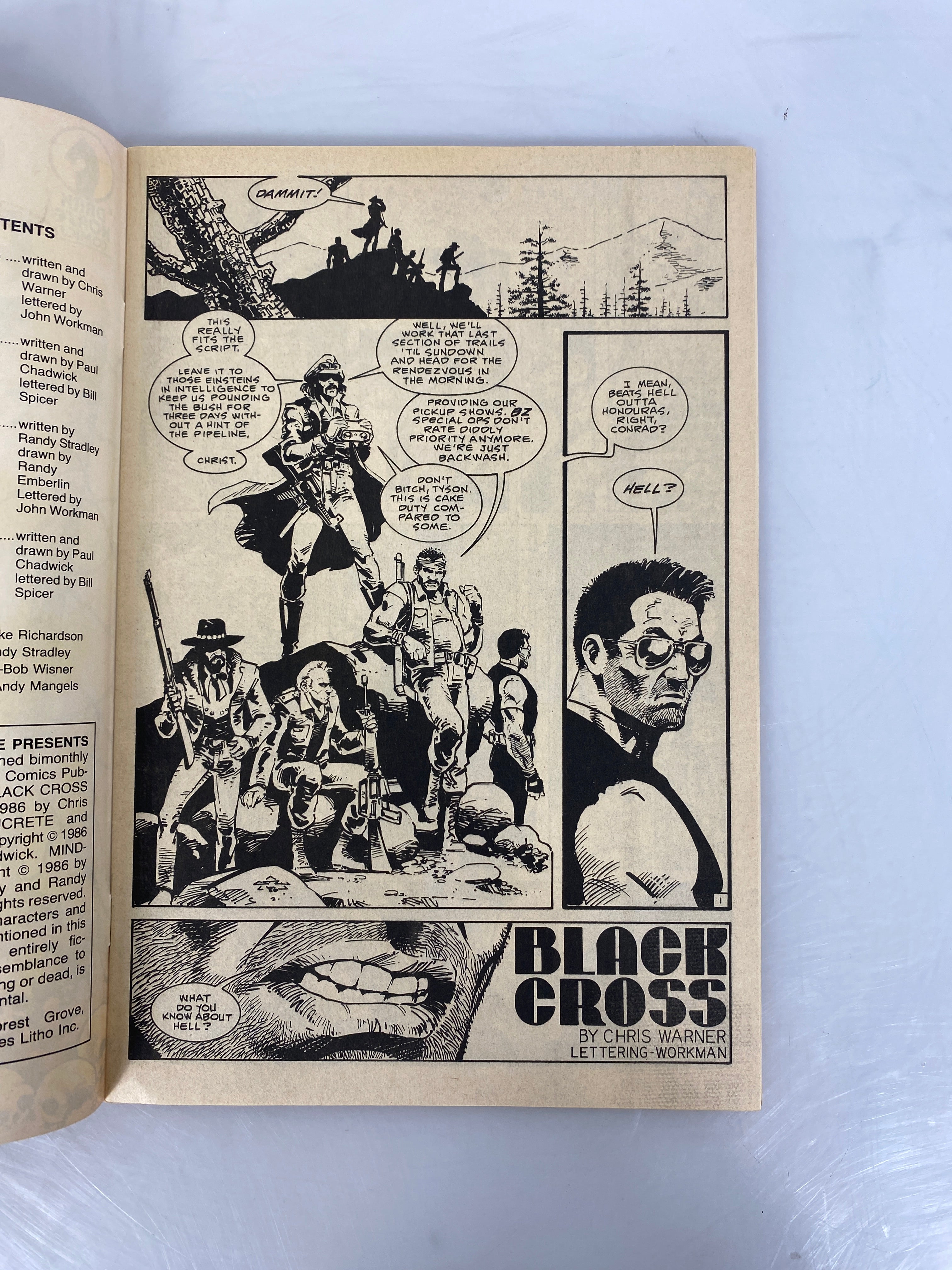 Dark Horse Presents #1 Black Cross 1986