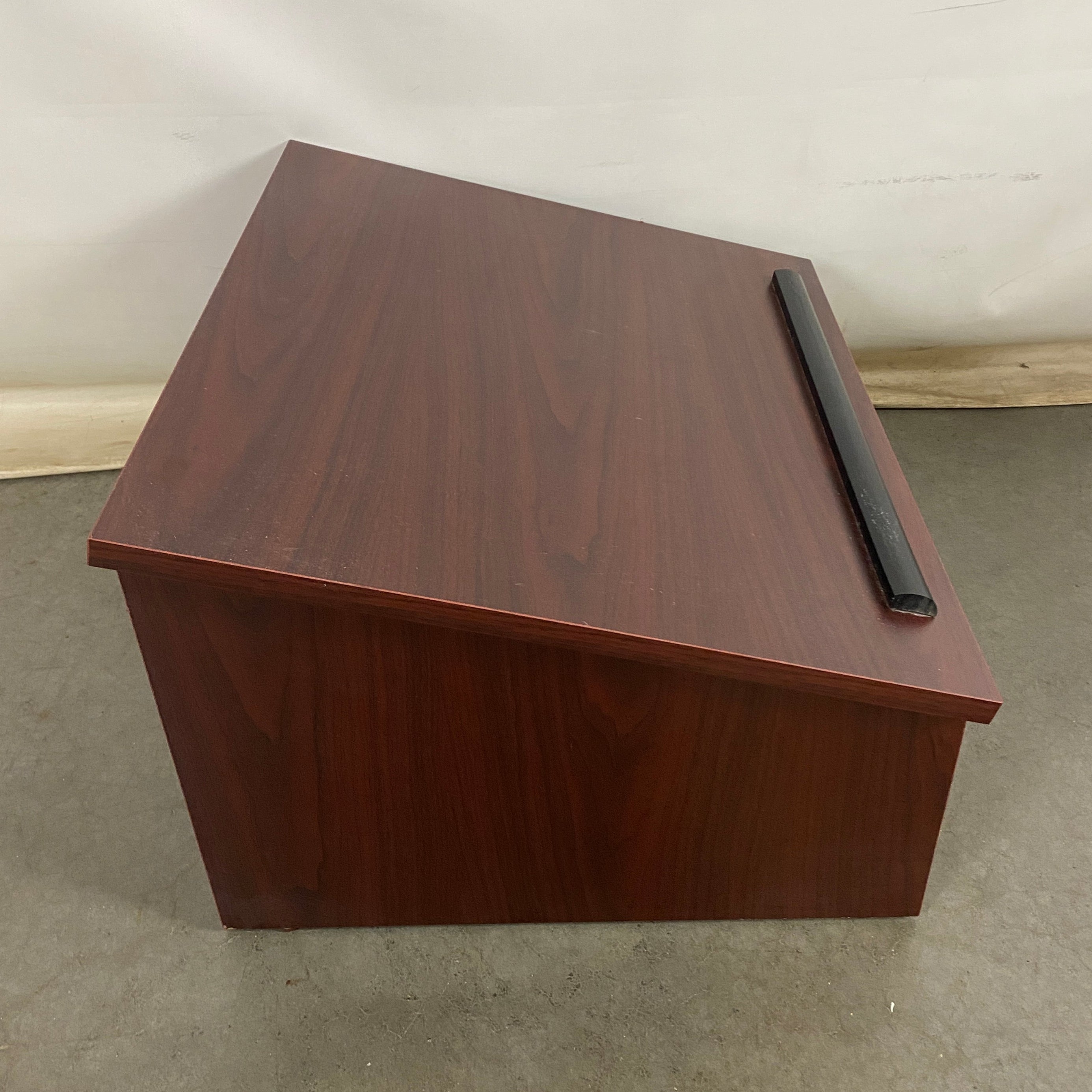Dark Wooden Desktop Podium
