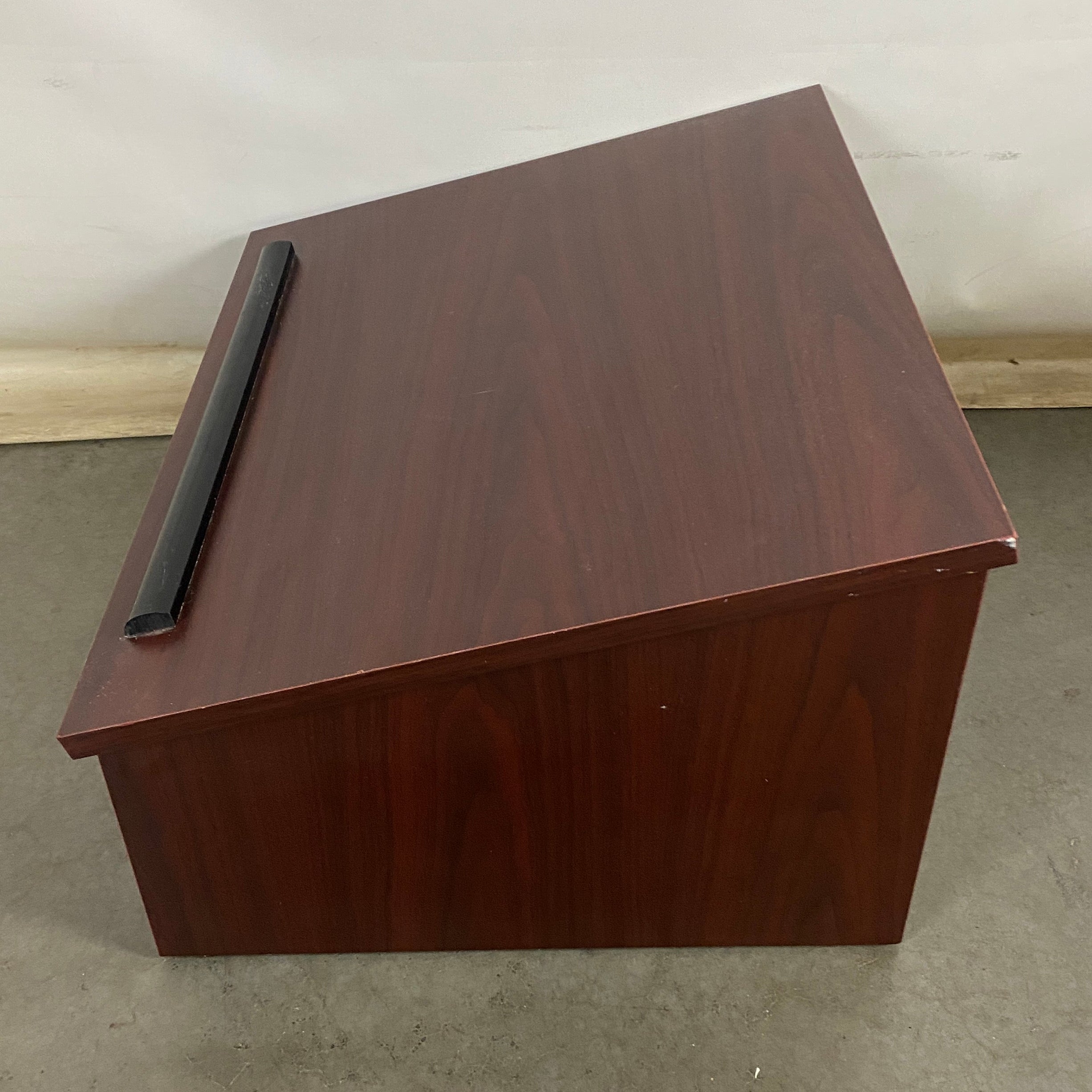 Dark Wooden Desktop Podium