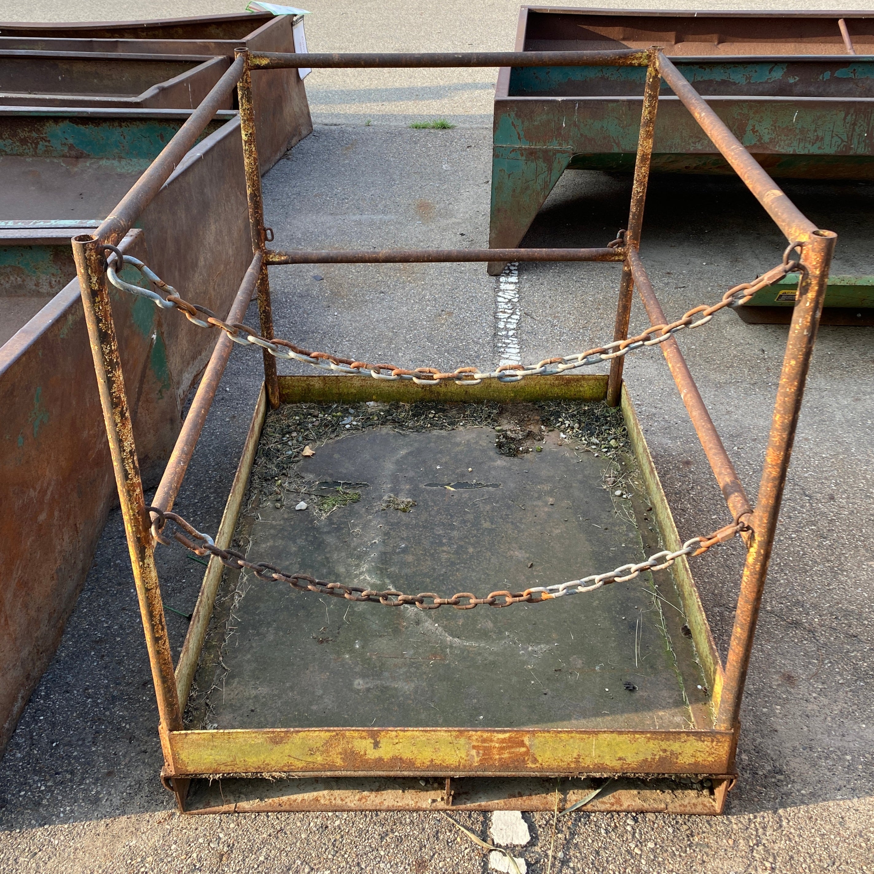 Dark Yellow Metal Man Lift
