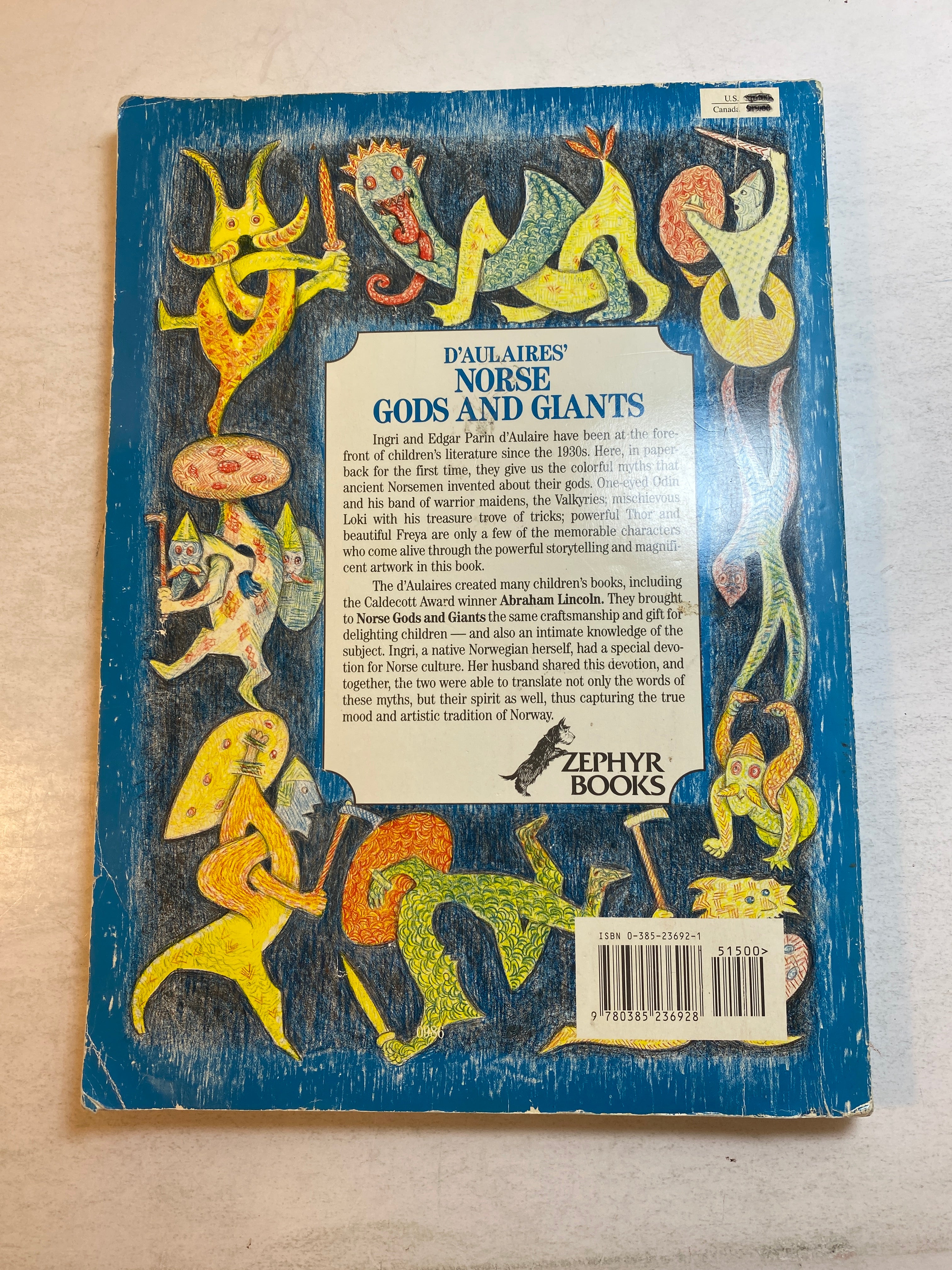 D'Aulaire's Norse Gods and Giants SC 1986