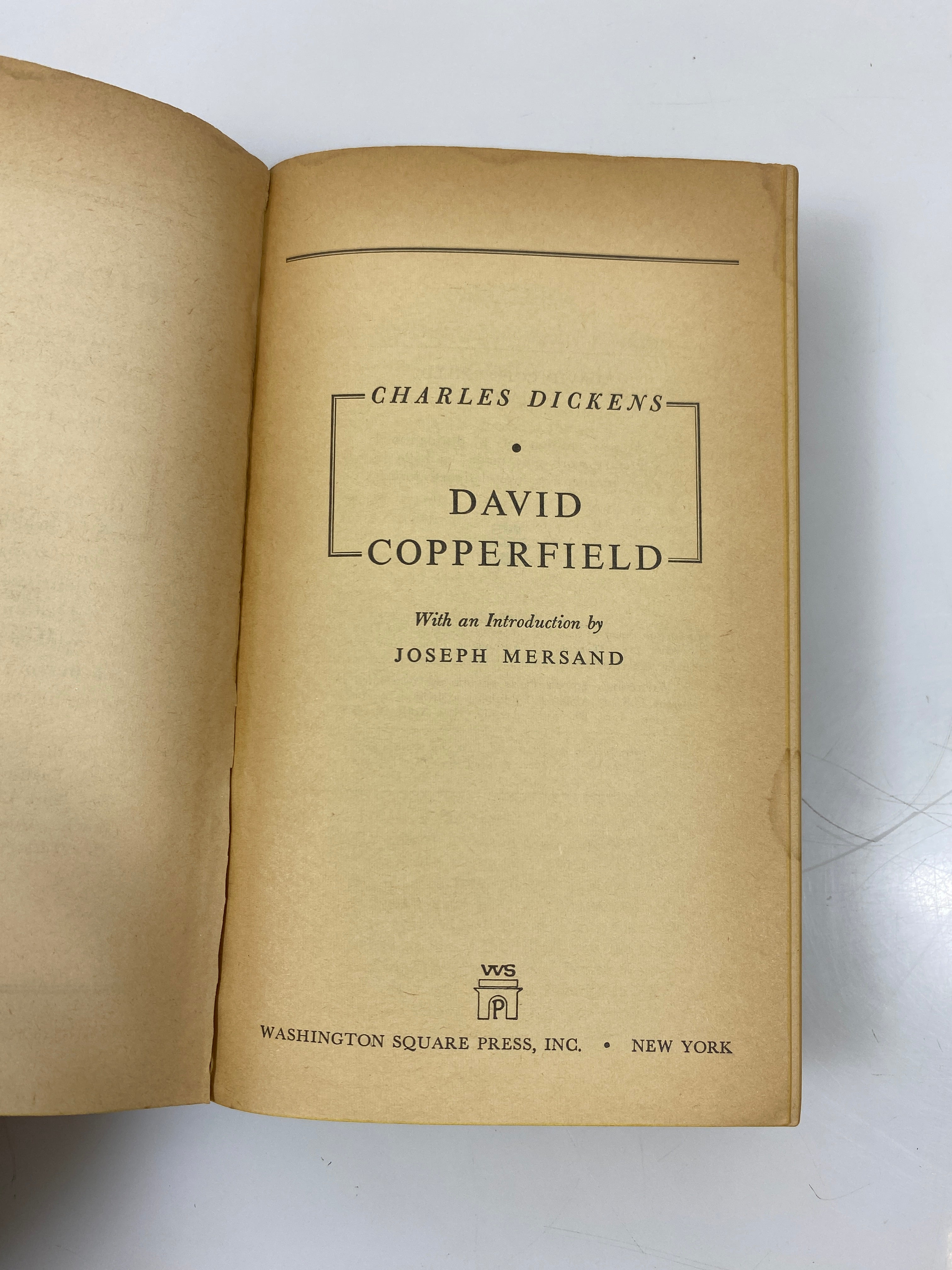 David Copperfield by Charles Dickens 1962 Washington Square SC