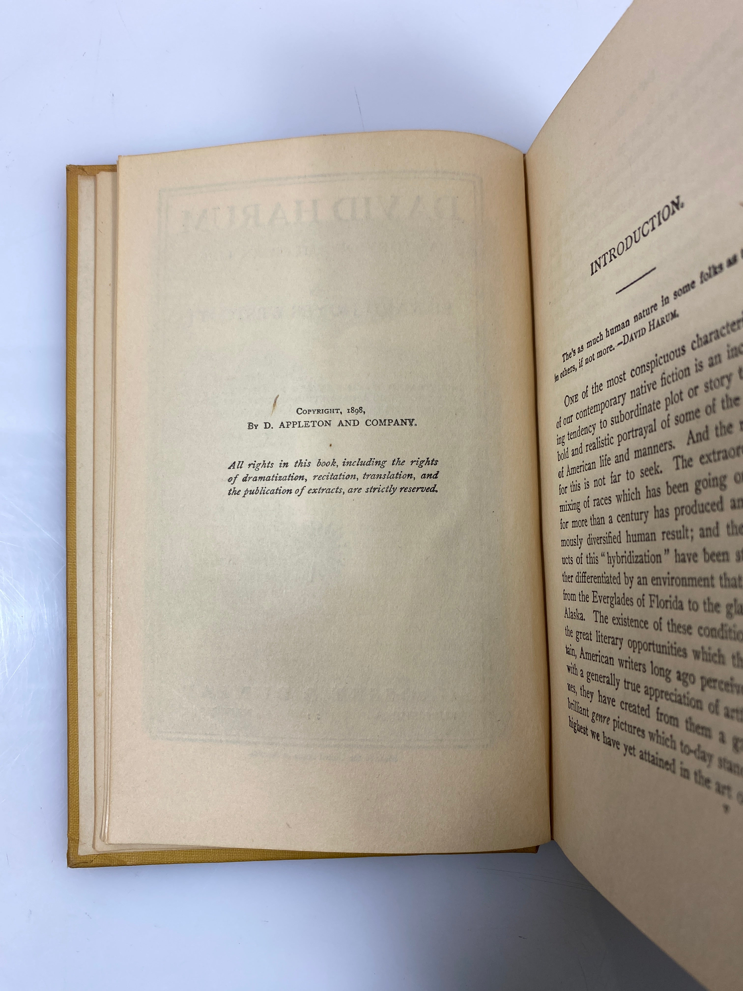 David Harum by Westcott 1898 HC
