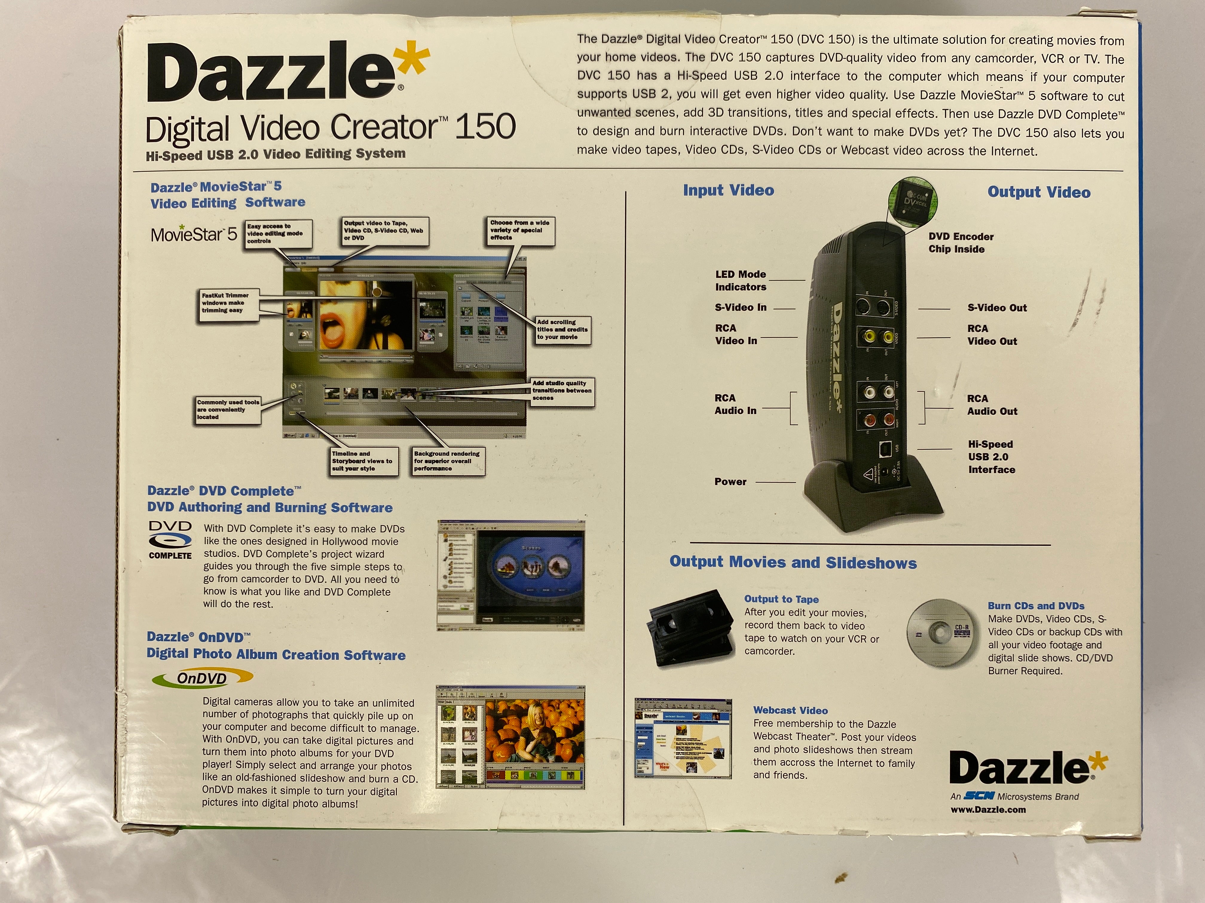 Dazzle Digital Video Creator 150 Hi-Speed USB 2.0 Video Editing System