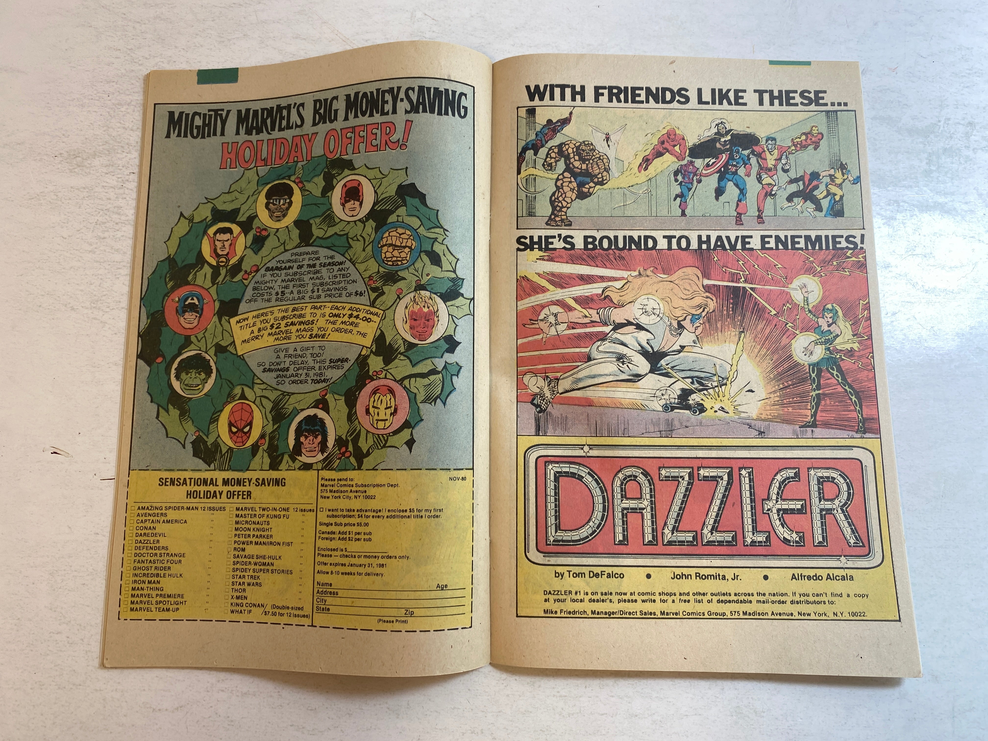 Dazzler #1 Marvel Comic 1981