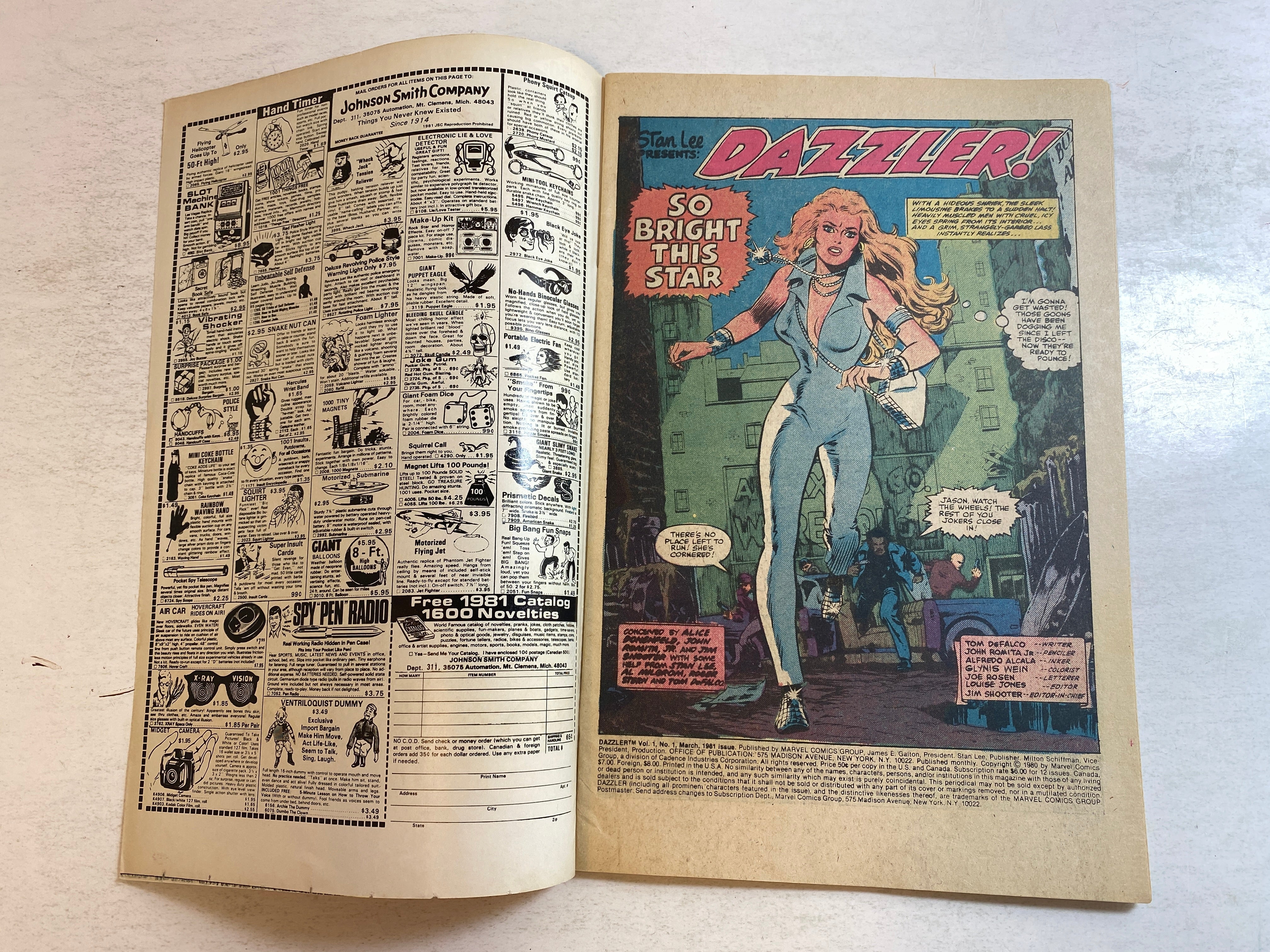 Dazzler #1 Marvel Comic 1981