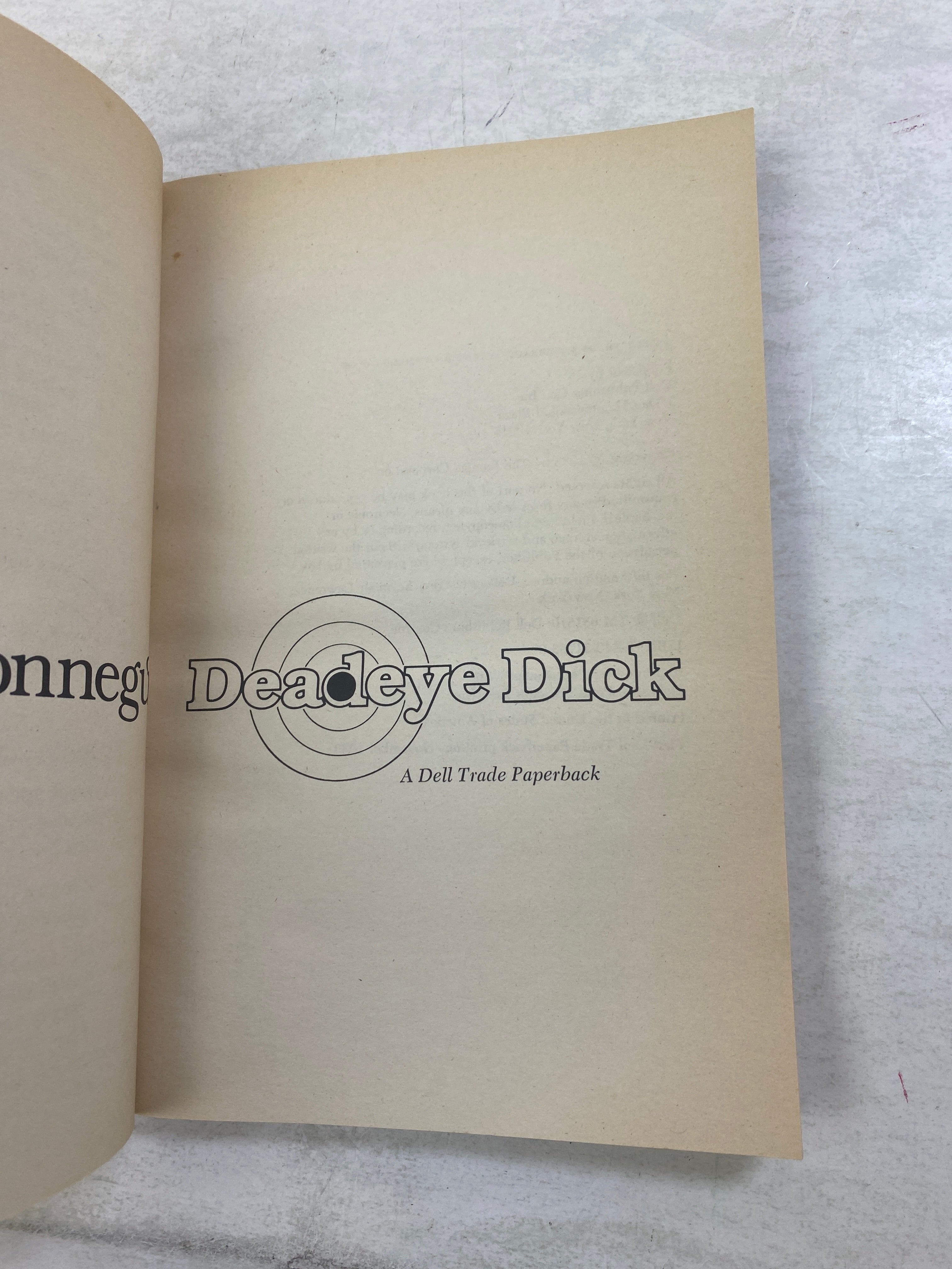 Dead-Eye Dick Kurt Vonnegut paperback 1982