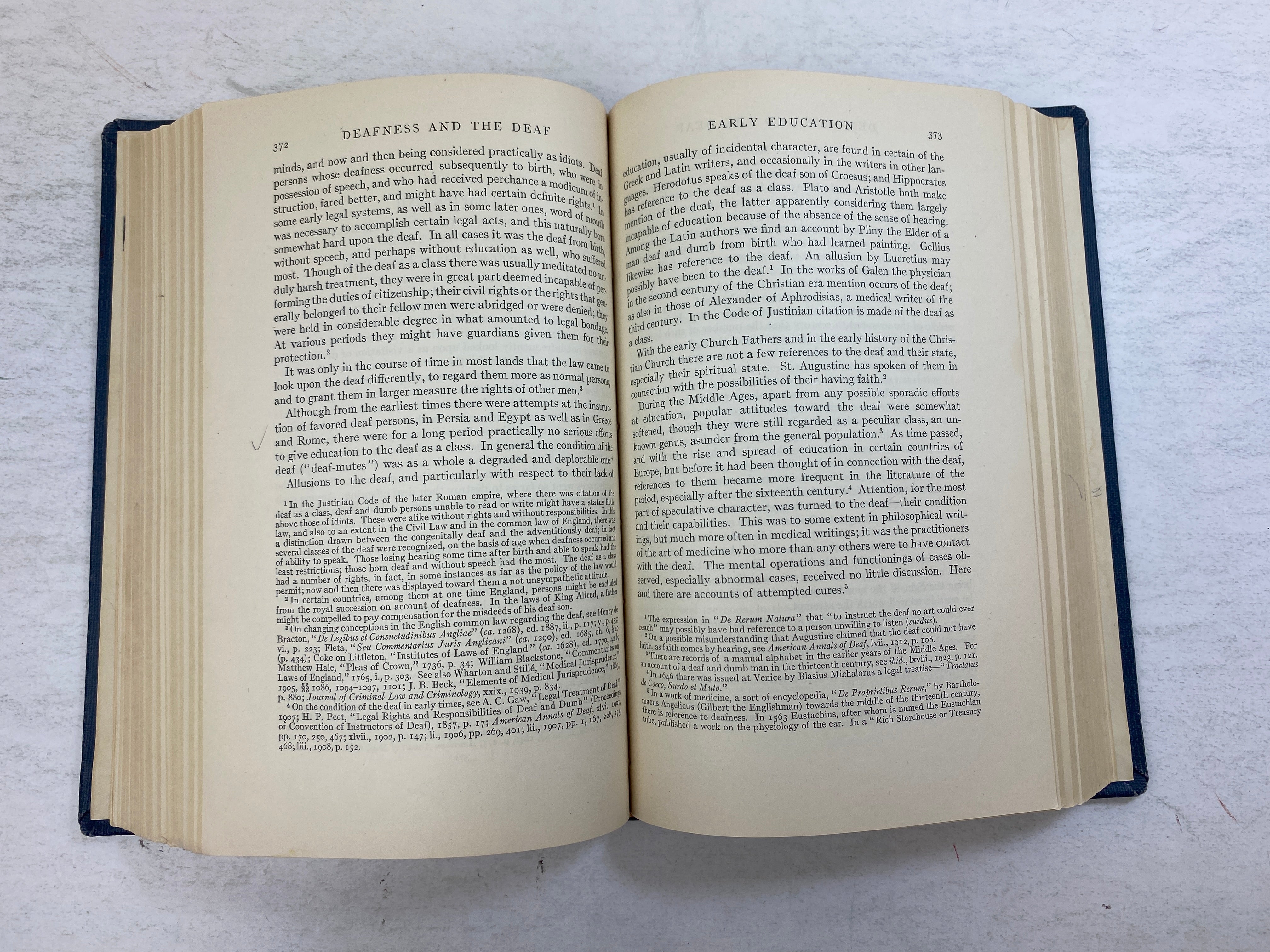 Deafness and the Deaf in the United States by Harry Best Ex-library 1943 HC