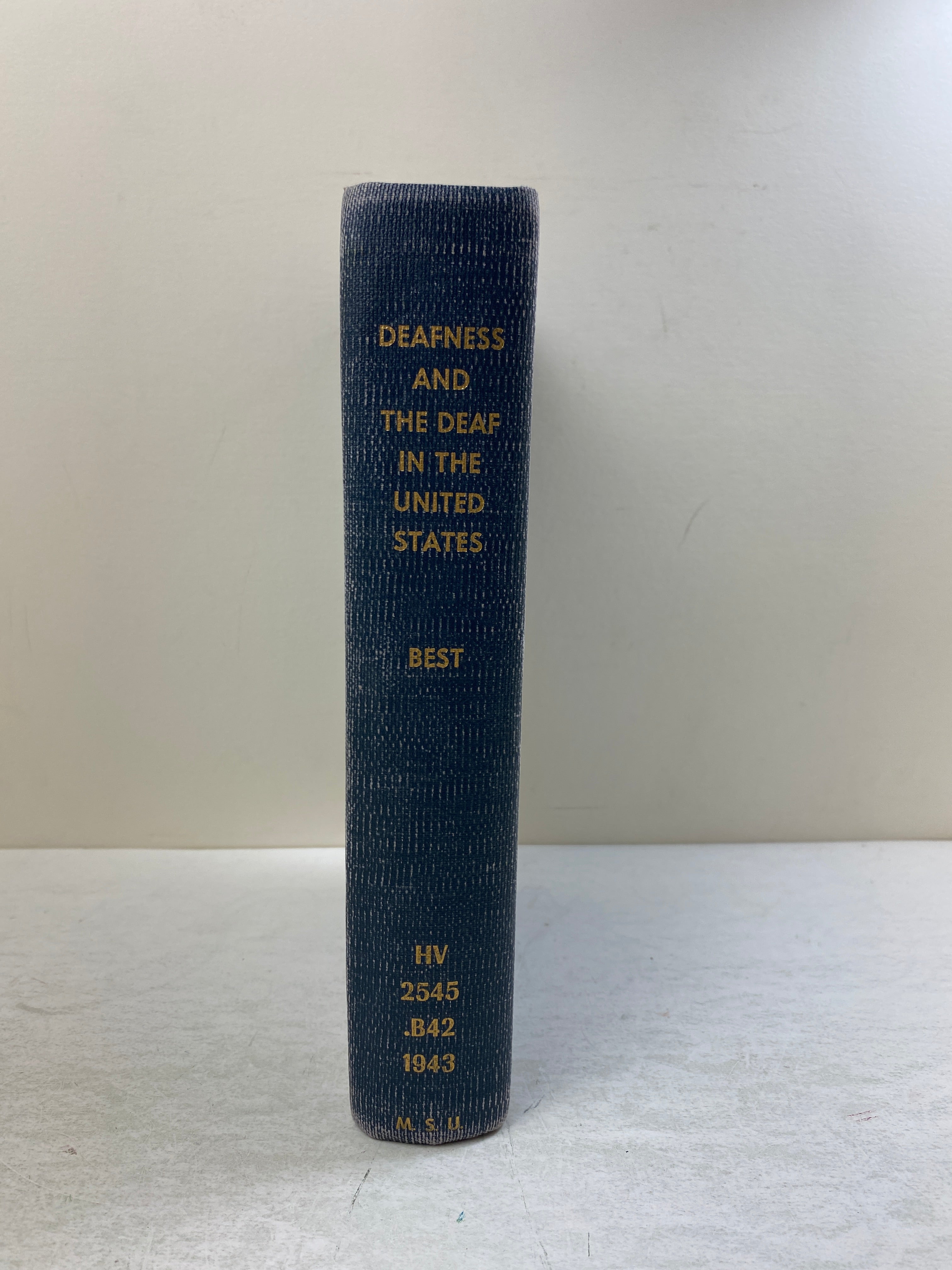 Deafness and the Deaf in the United States by Harry Best Ex-library 1943 HC