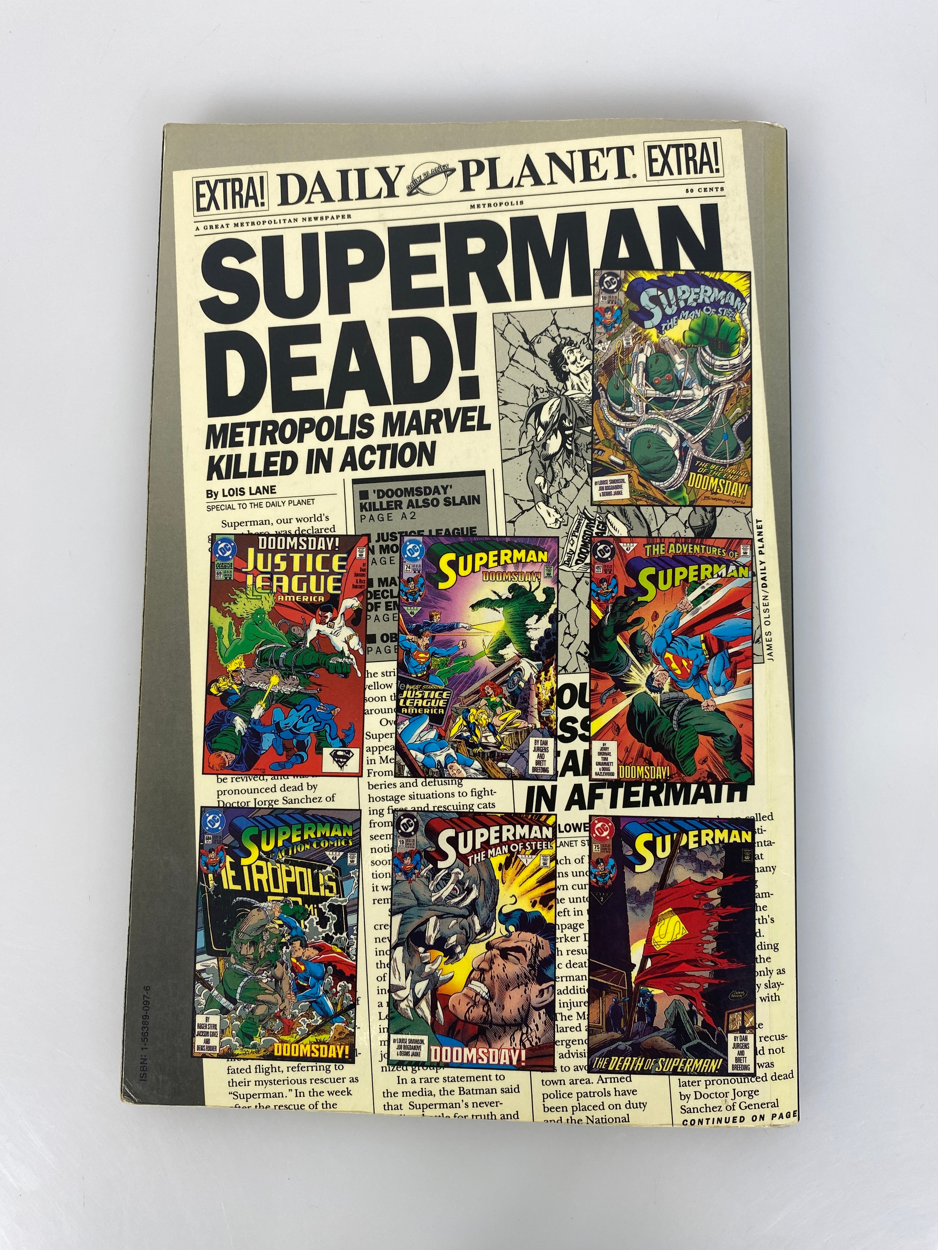 Death of Superman Graphic Novel DC Comics 1993