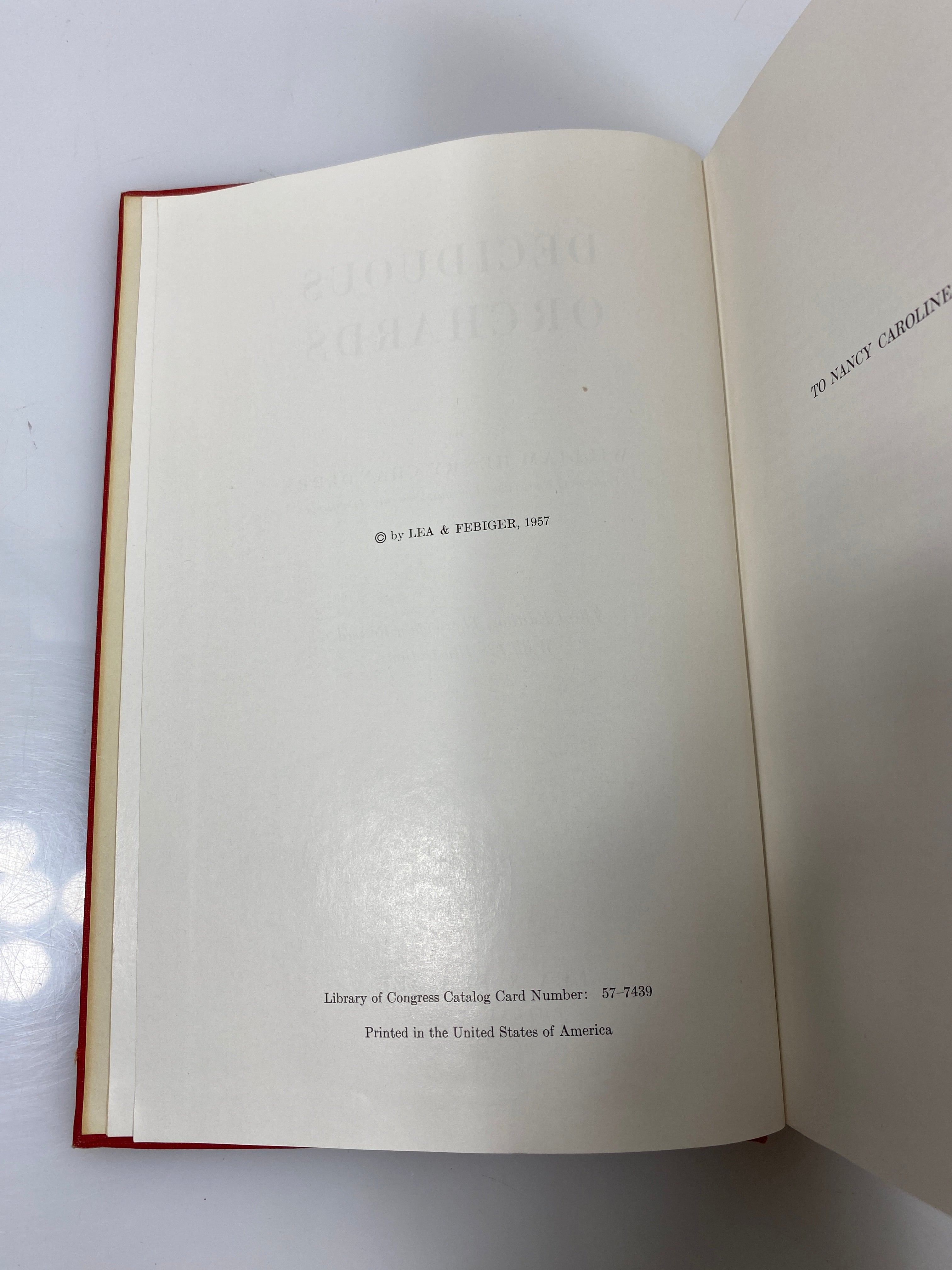 Deciduous Orchards by Chandler 1957 HC