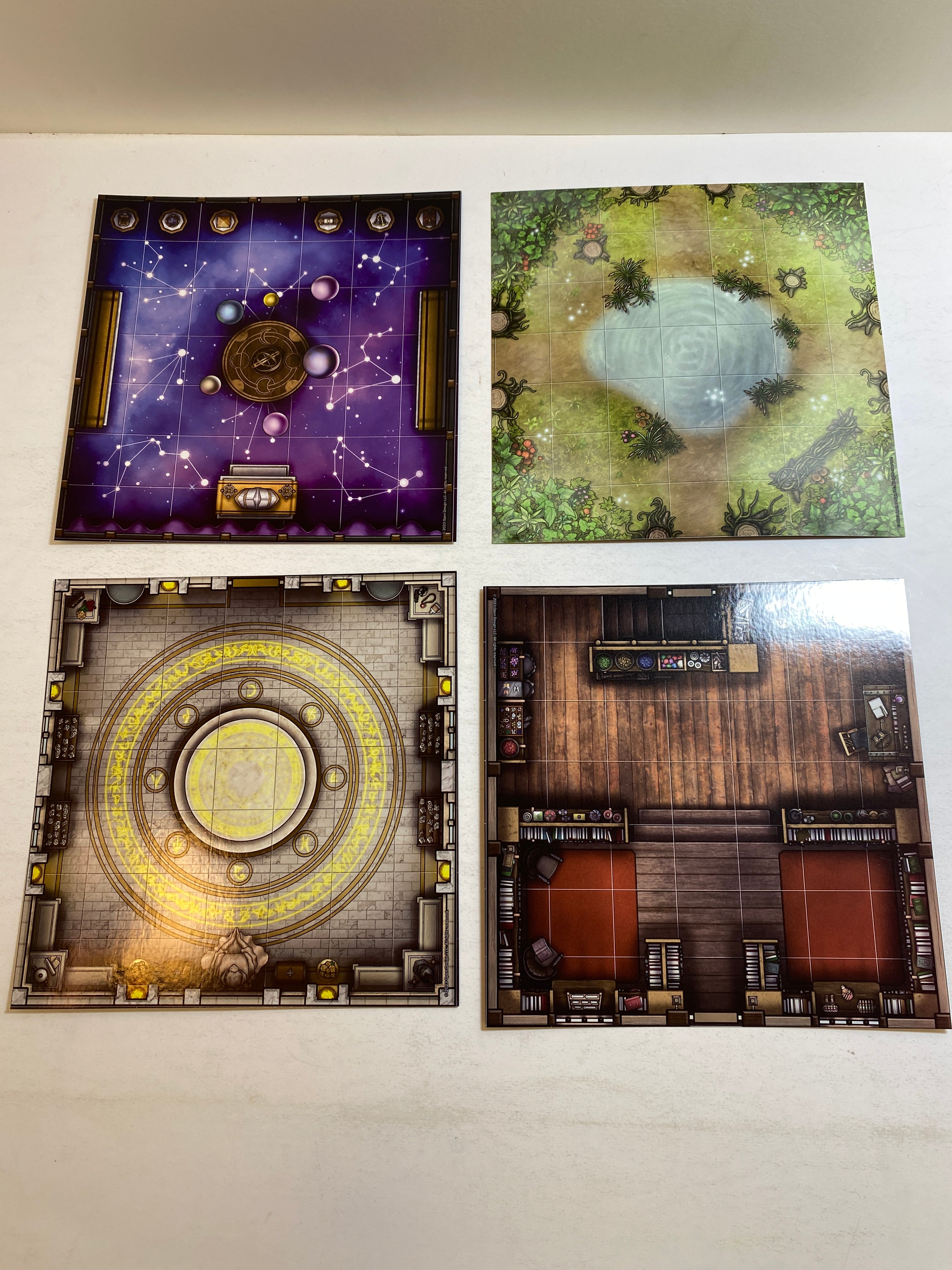 Deep Magic Arcane Map Tiles RPG 12 Double Sided Tiles