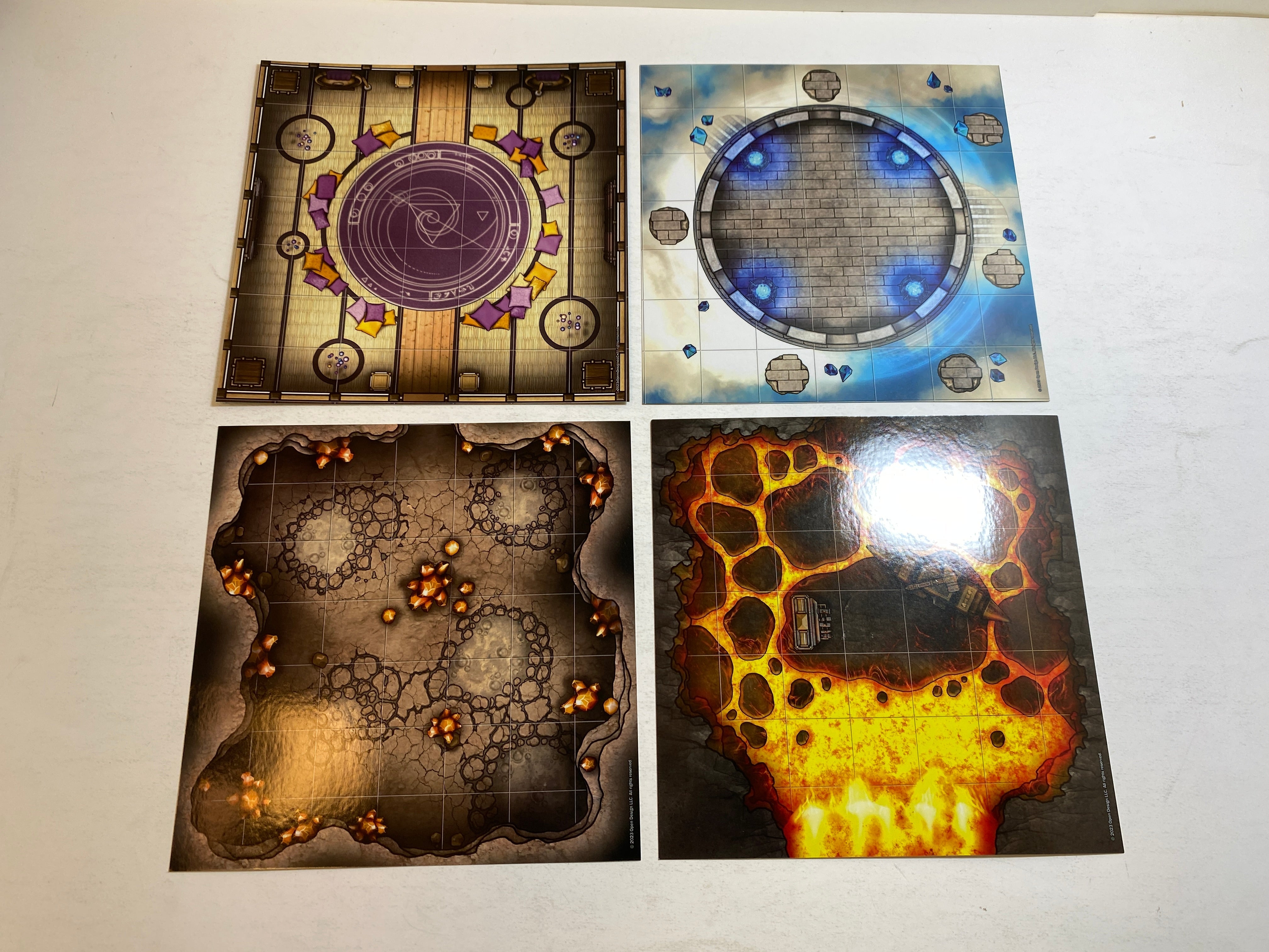 Deep Magic Arcane Map Tiles RPG 12 Double Sided Tiles