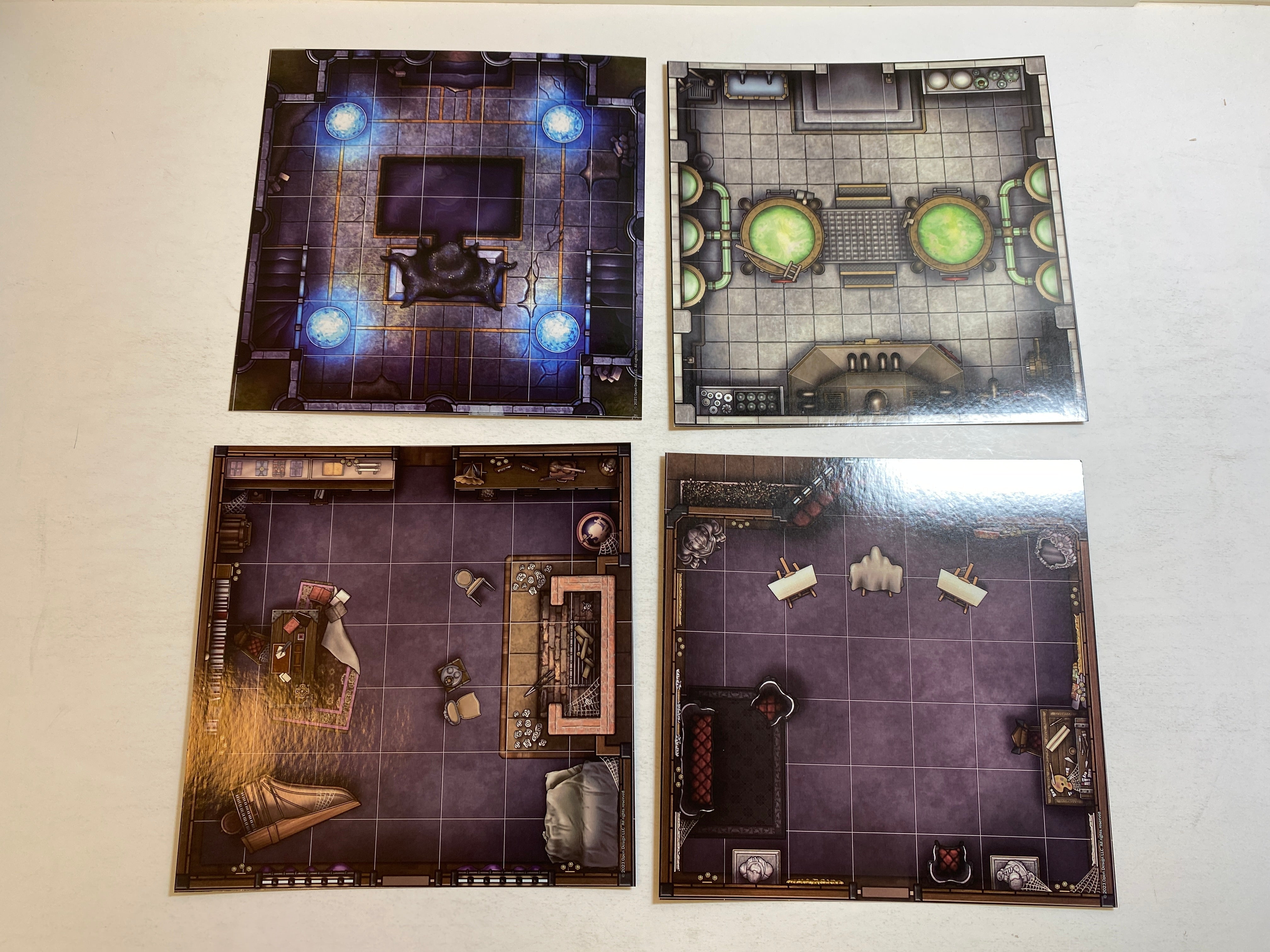 Deep Magic Arcane Map Tiles RPG 12 Double Sided Tiles