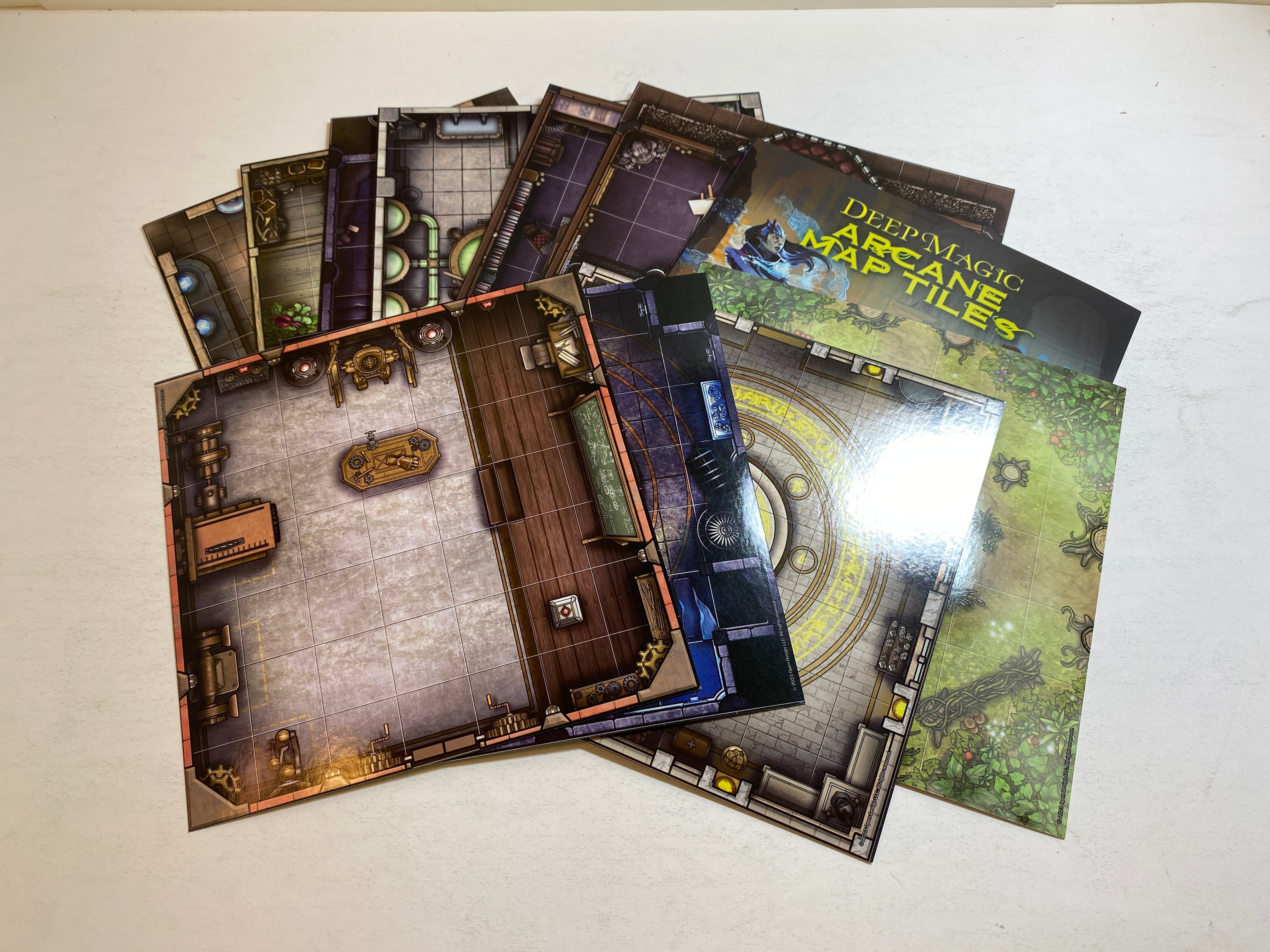 Deep Magic Arcane Map Tiles RPG 12 Double Sided Tiles