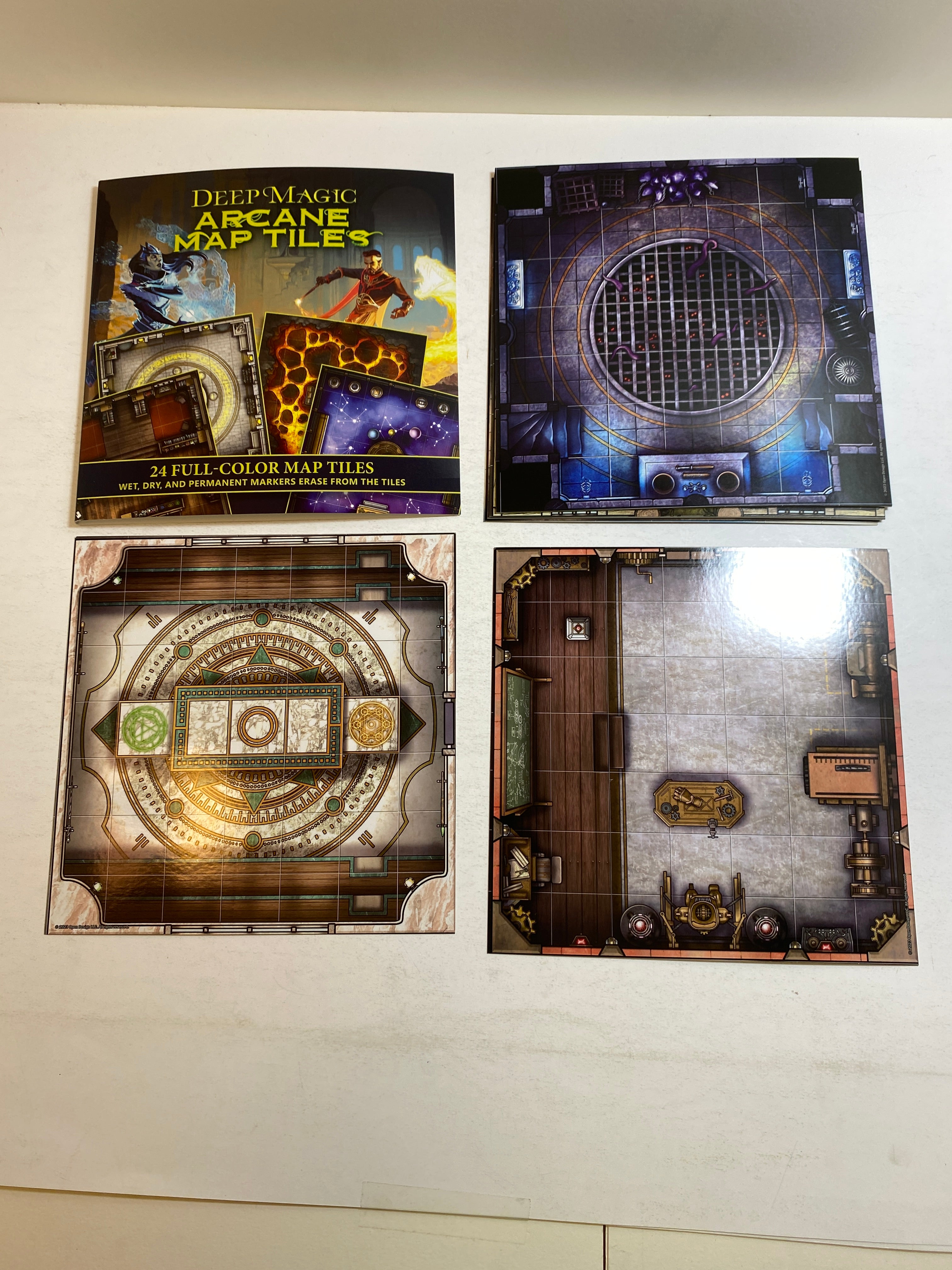 Deep Magic Arcane Map Tiles RPG 12 Double Sided Tiles