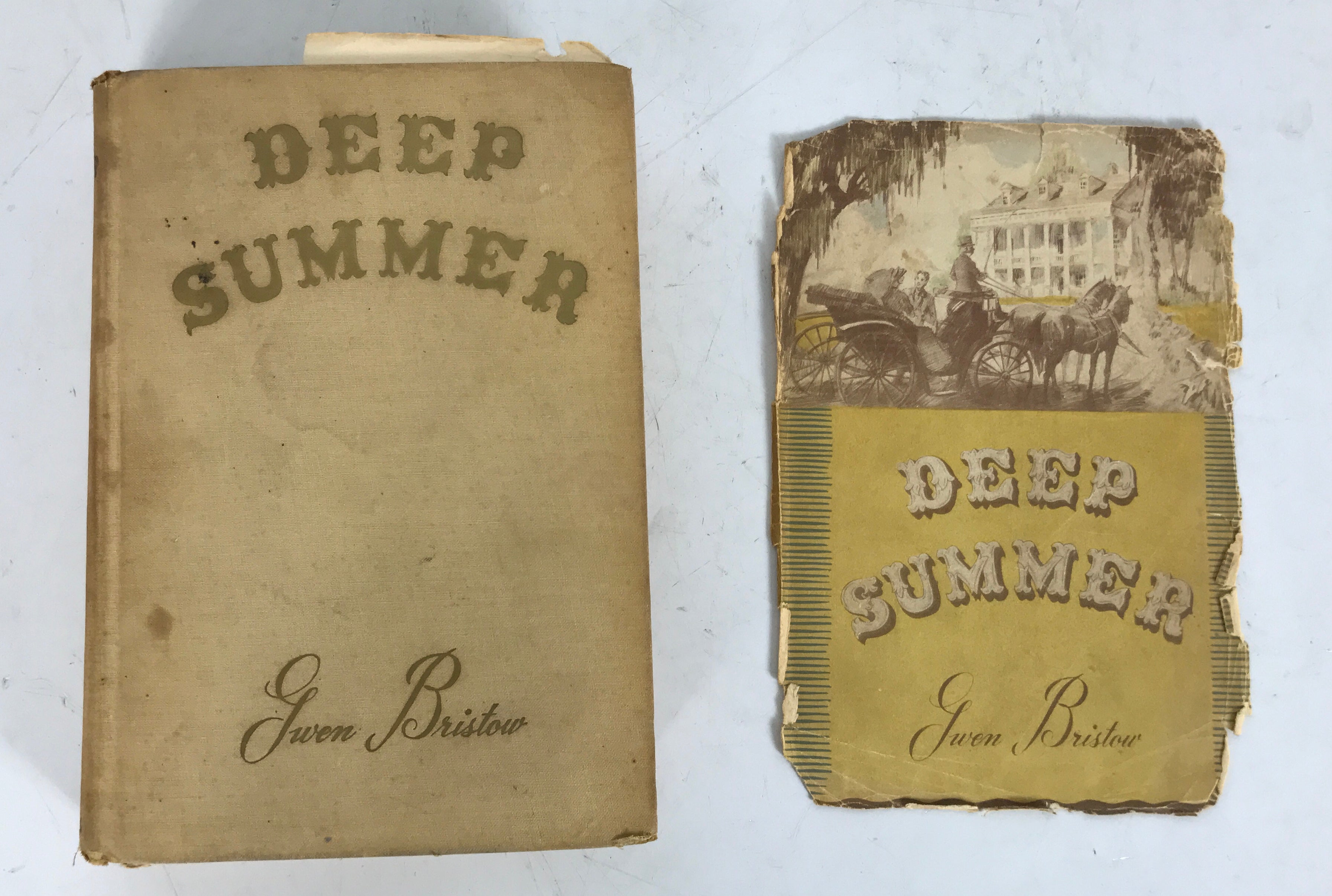 Deep Summer by Gwen Bristow 1937 1st Ed Thomas Crowell HCDJ