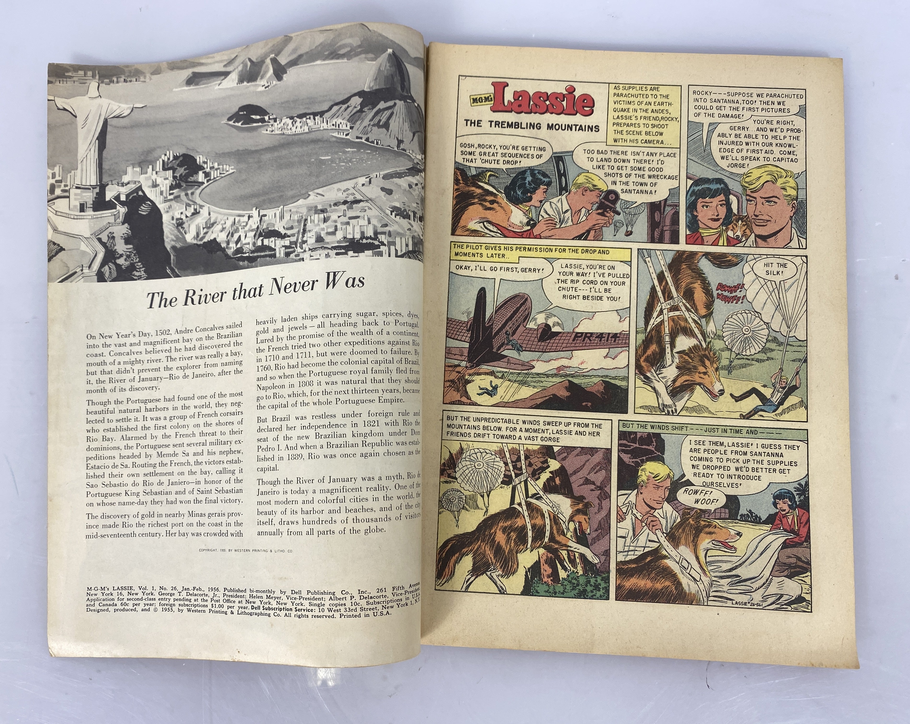 Dell Comics MGM's Lassie Comic No. 26 1956