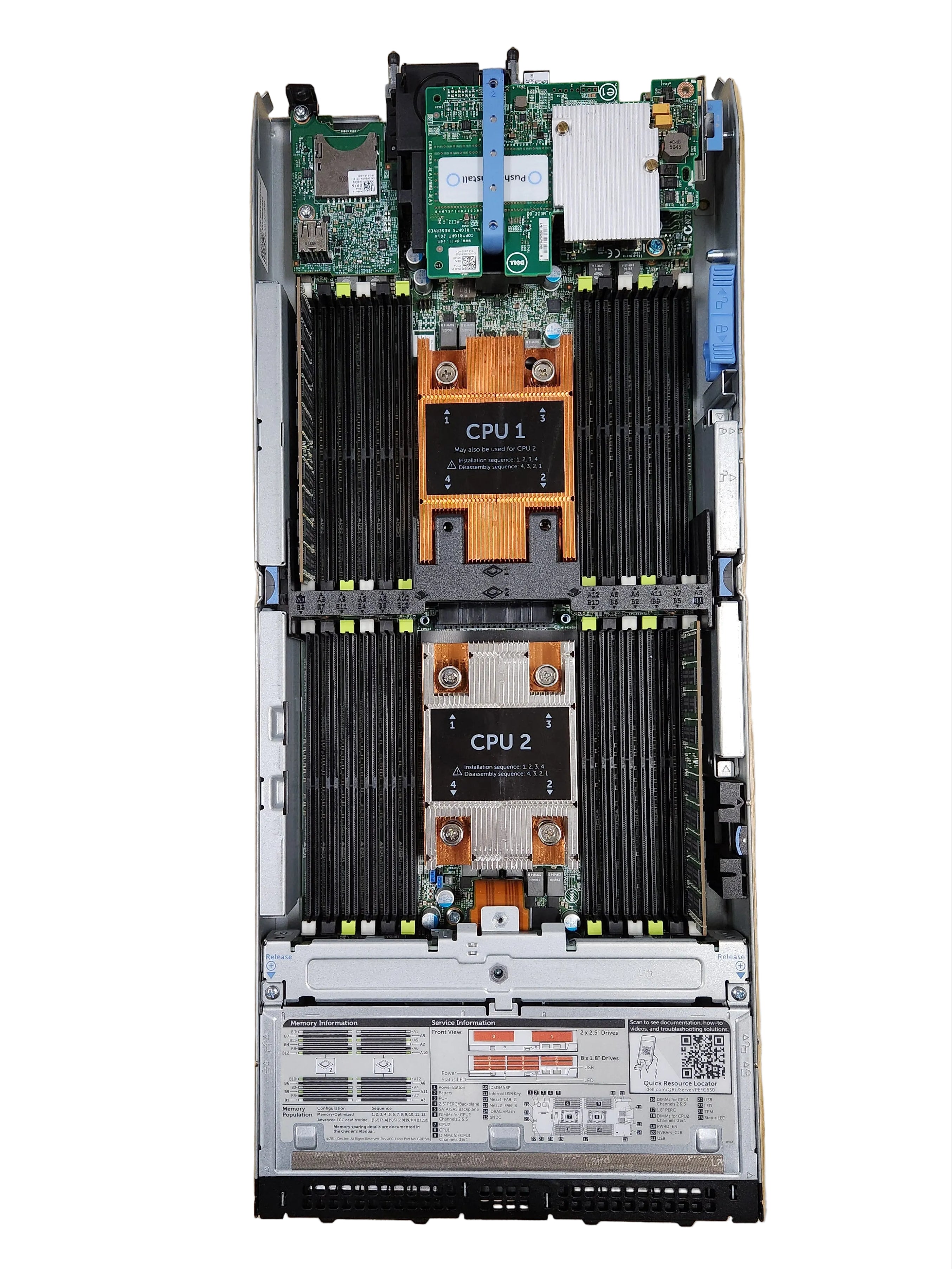 Dell PowerEdge FX2S 4-Node Blade Server 4x FC630 Blades 128GB DDR4 RAM #3