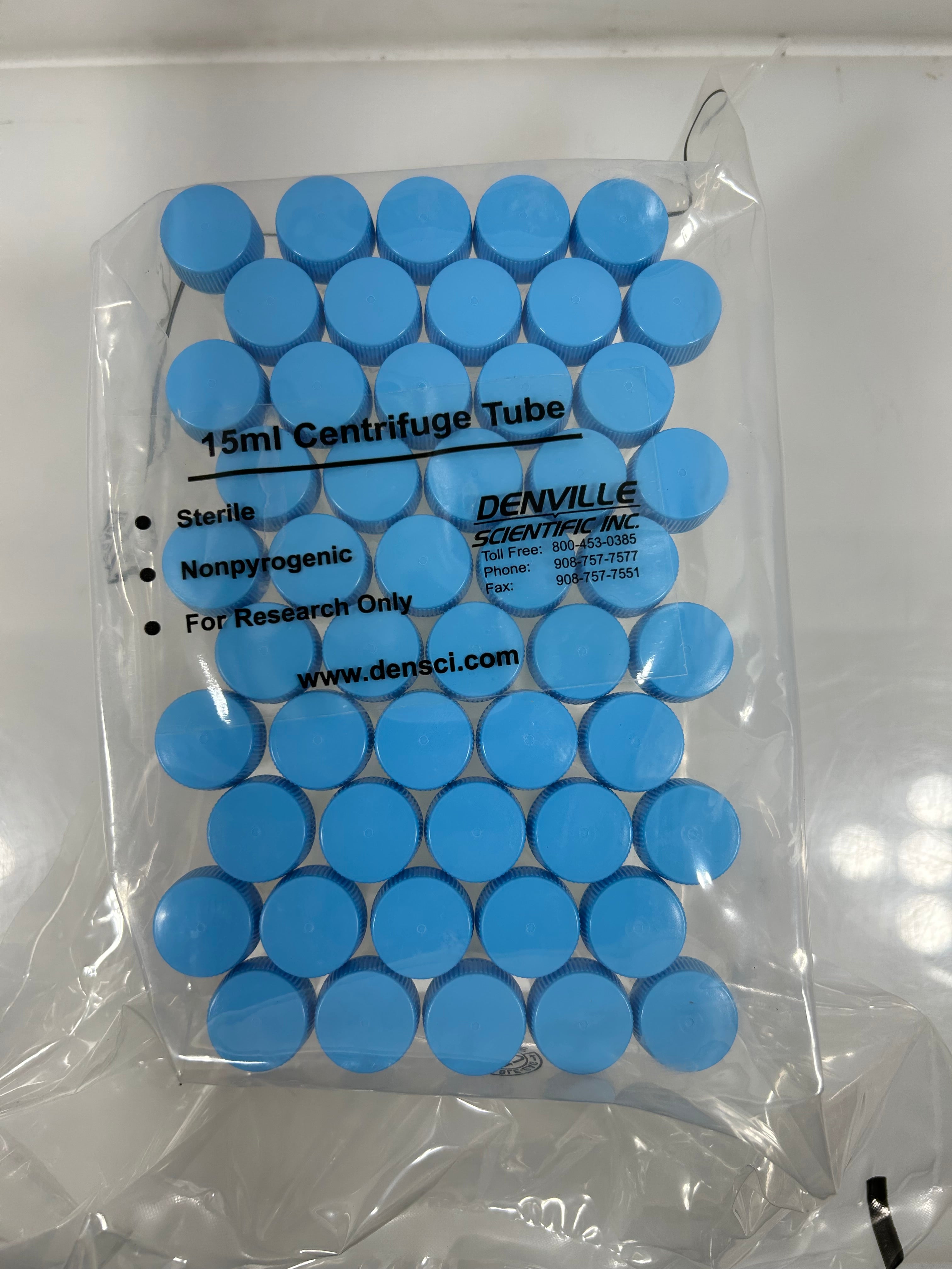 Denville Scientific 15mL Conical Centrifuge Tube (50 count)