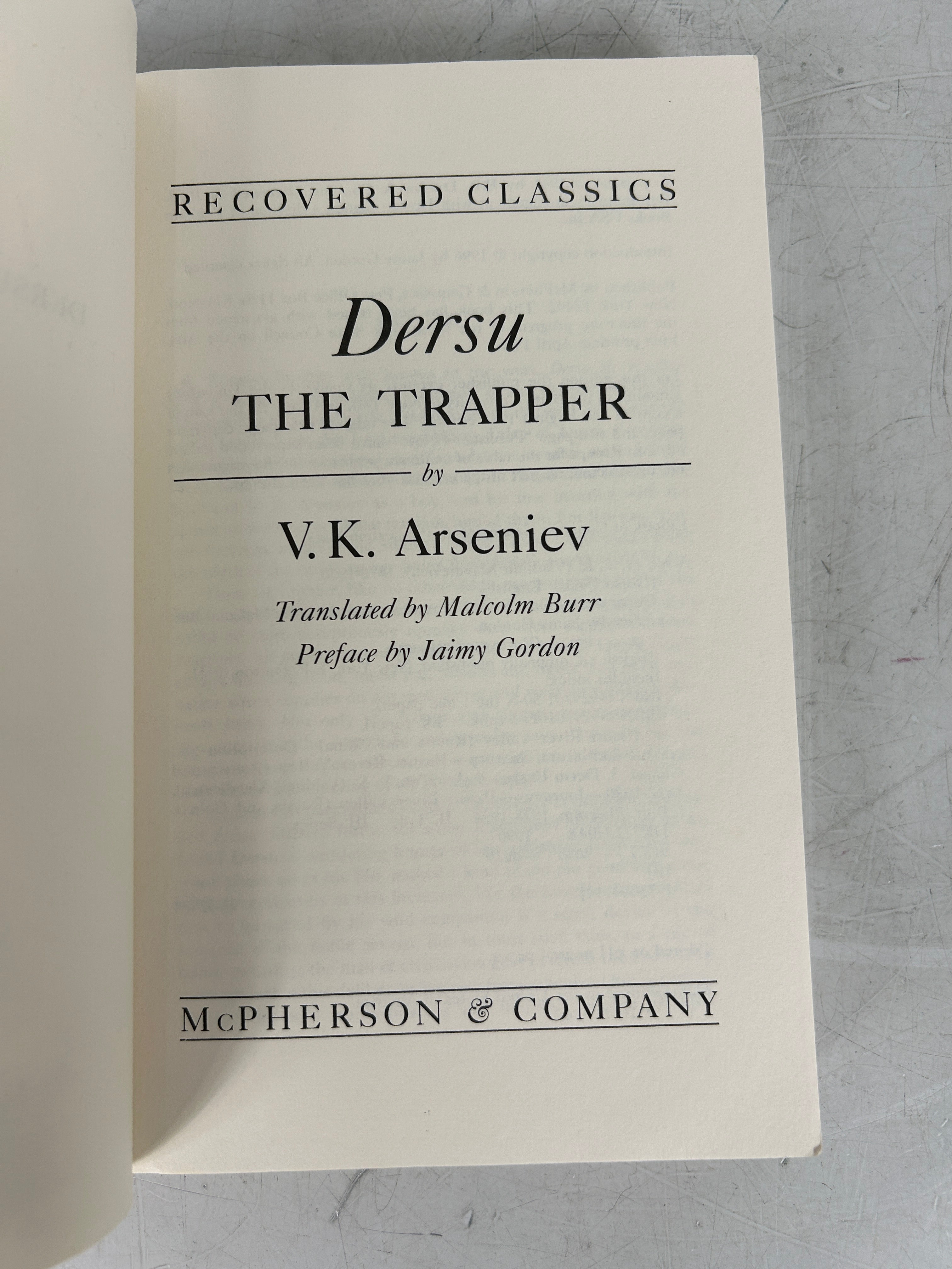 Dersu the Trapper (Recovered Classics) by VK Arseniev 1996 SC